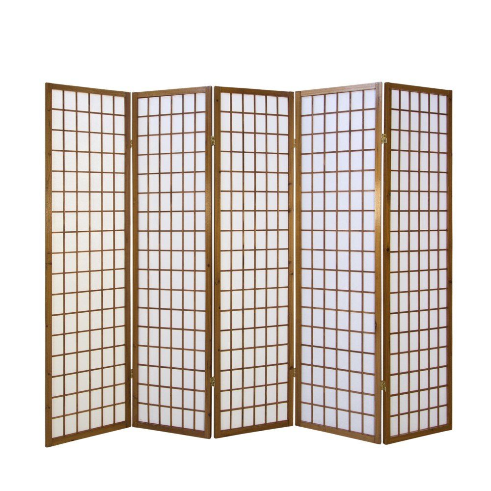 Homestyle4u Paravent Paravent Raumteiler 3 4 5 6 teilig Trennwand Shoji