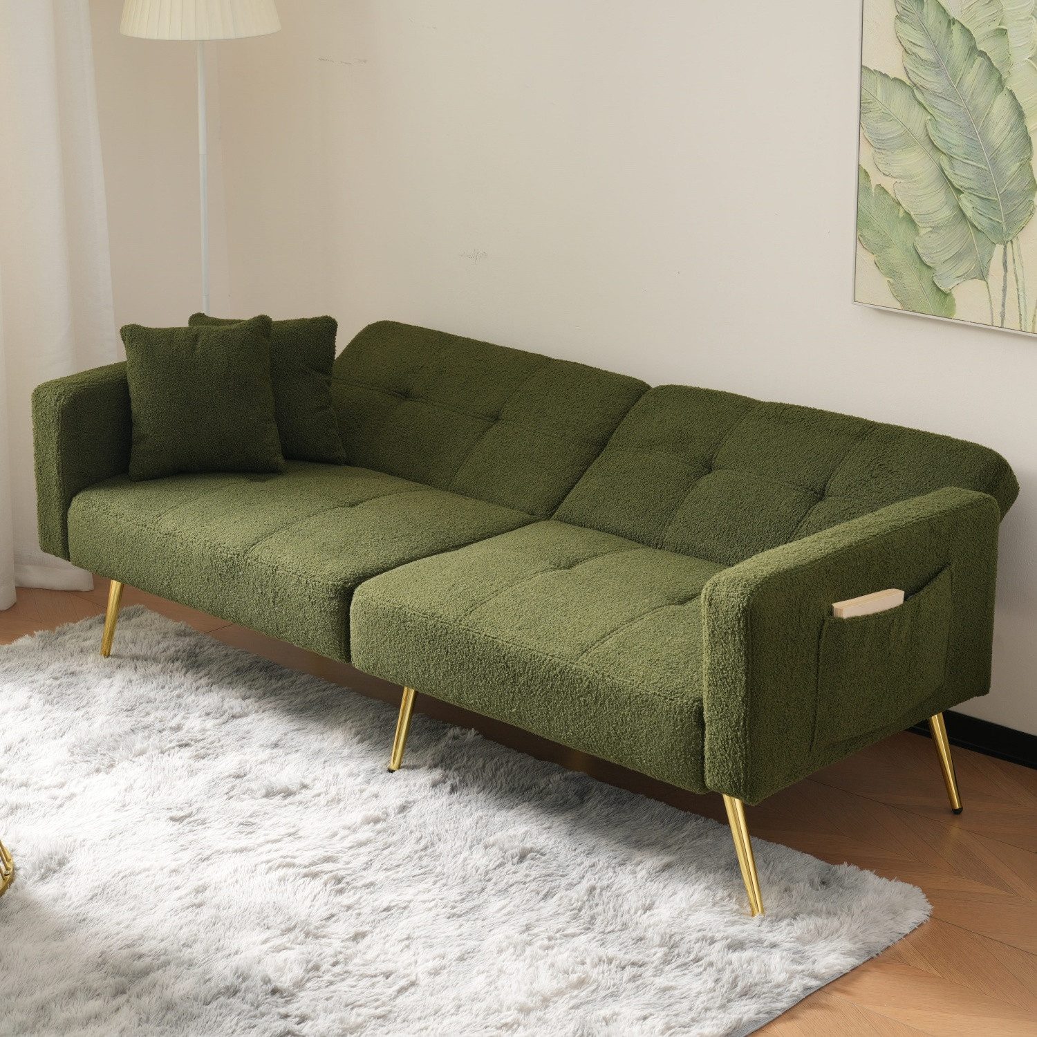 Fanttik Schlafsofa Zweisitzer Schlafsofa verstellbarem Winkel günstig online kaufen