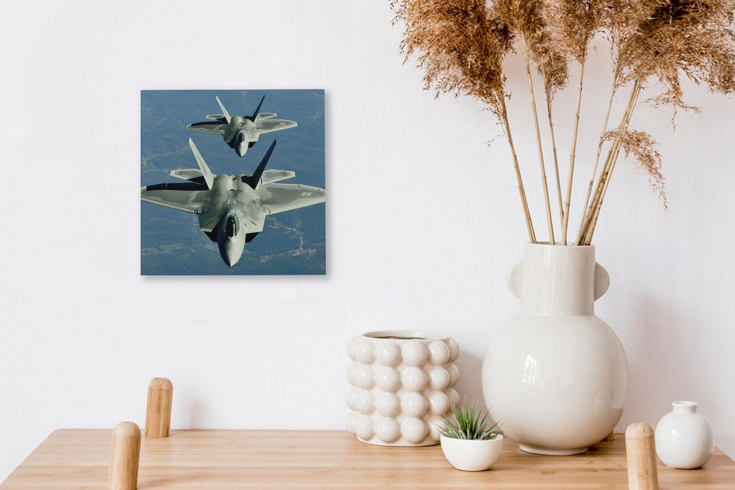 OneMillionCanvasses® Leinwandbild Zwei Kampfjets auf St), Bilder amerikanischen Schlafzimmer der (1 Utah, für Leinwand Wohnzimmer