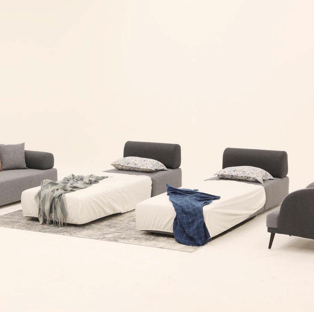 Ecksofa Polster Couchen Couch Ecksofa Möbel Wohnlandschaft JVmoebel Stoff Textil