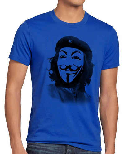 style3 Print-Shirt Herren T-Shirt Anonymous Che Guevara guy fawkes occupy maske guy fawkes hacker g8 kuba