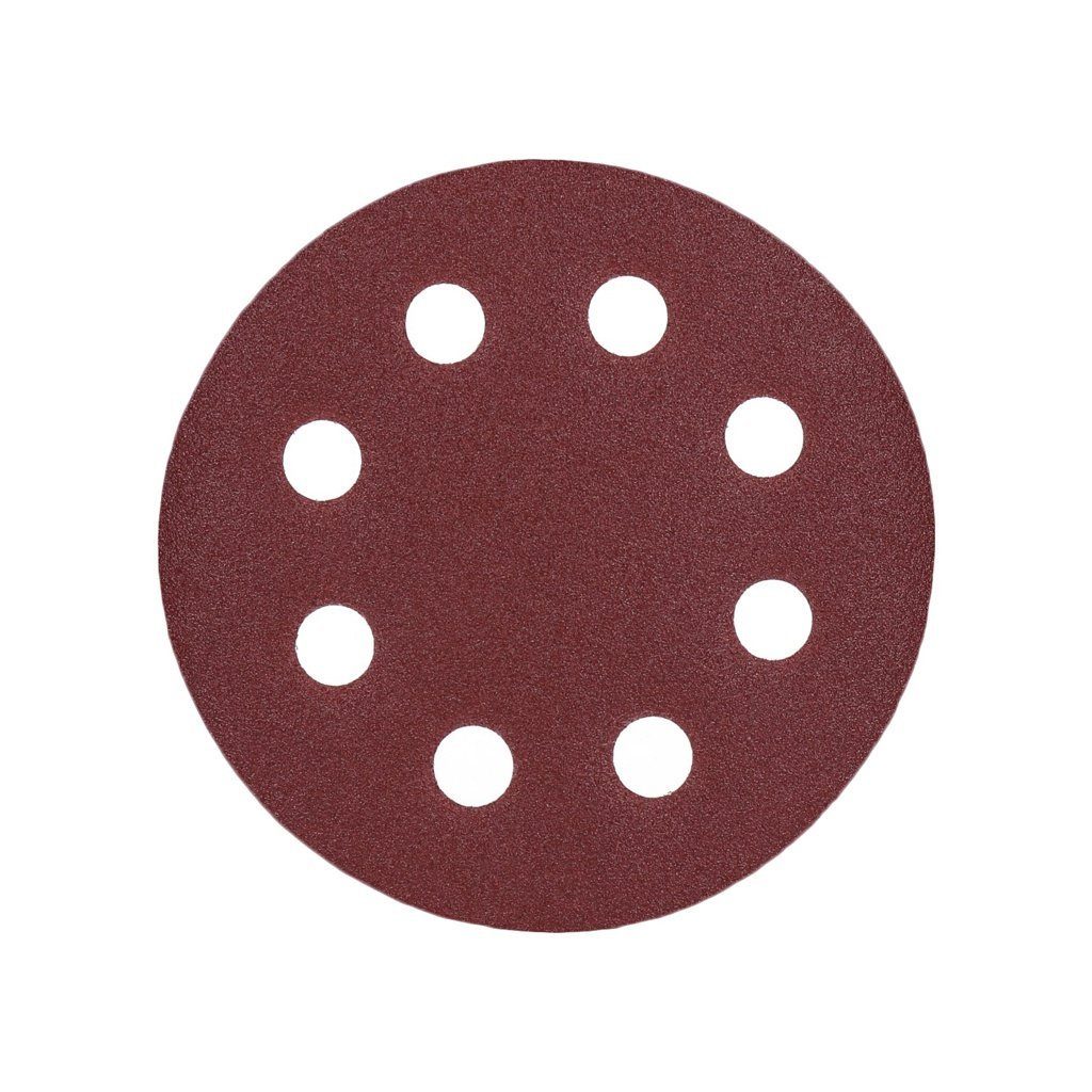 8-fach-gelocht Schleifpapier, Universal (rot) 125mm, - Schleifscheibe Schleifscheibe TP