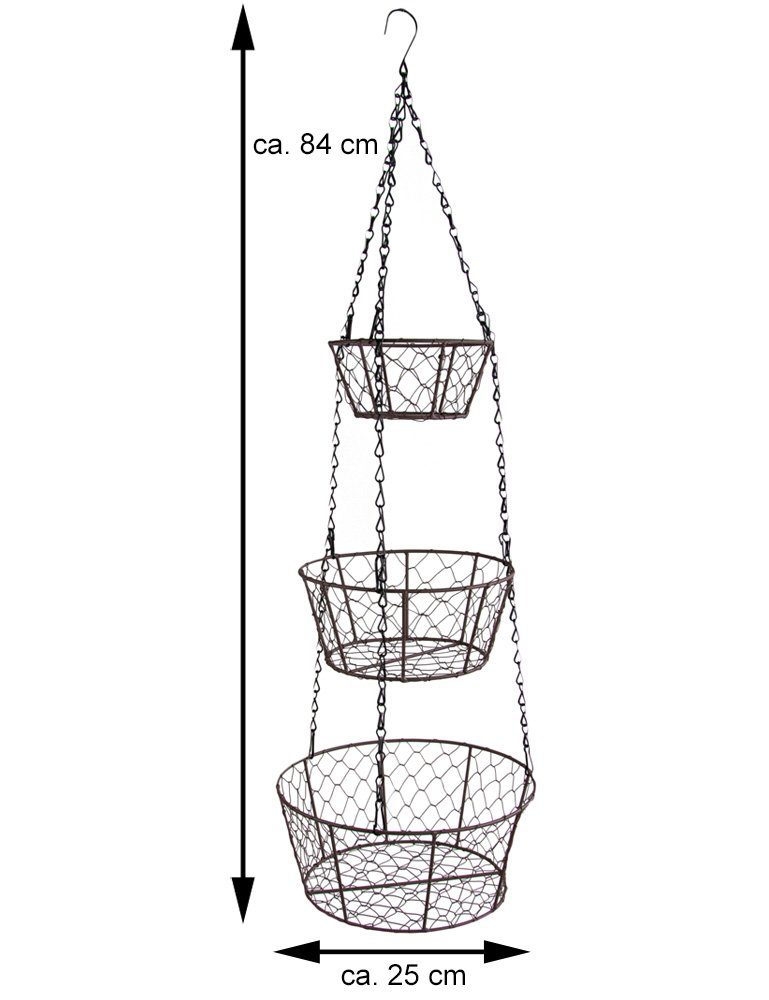 RIFFELMACHER & WEINBERGER Dekoobjekt Riffelmacher Metall Körbe 3-tlg. Hänge günstig online kaufen