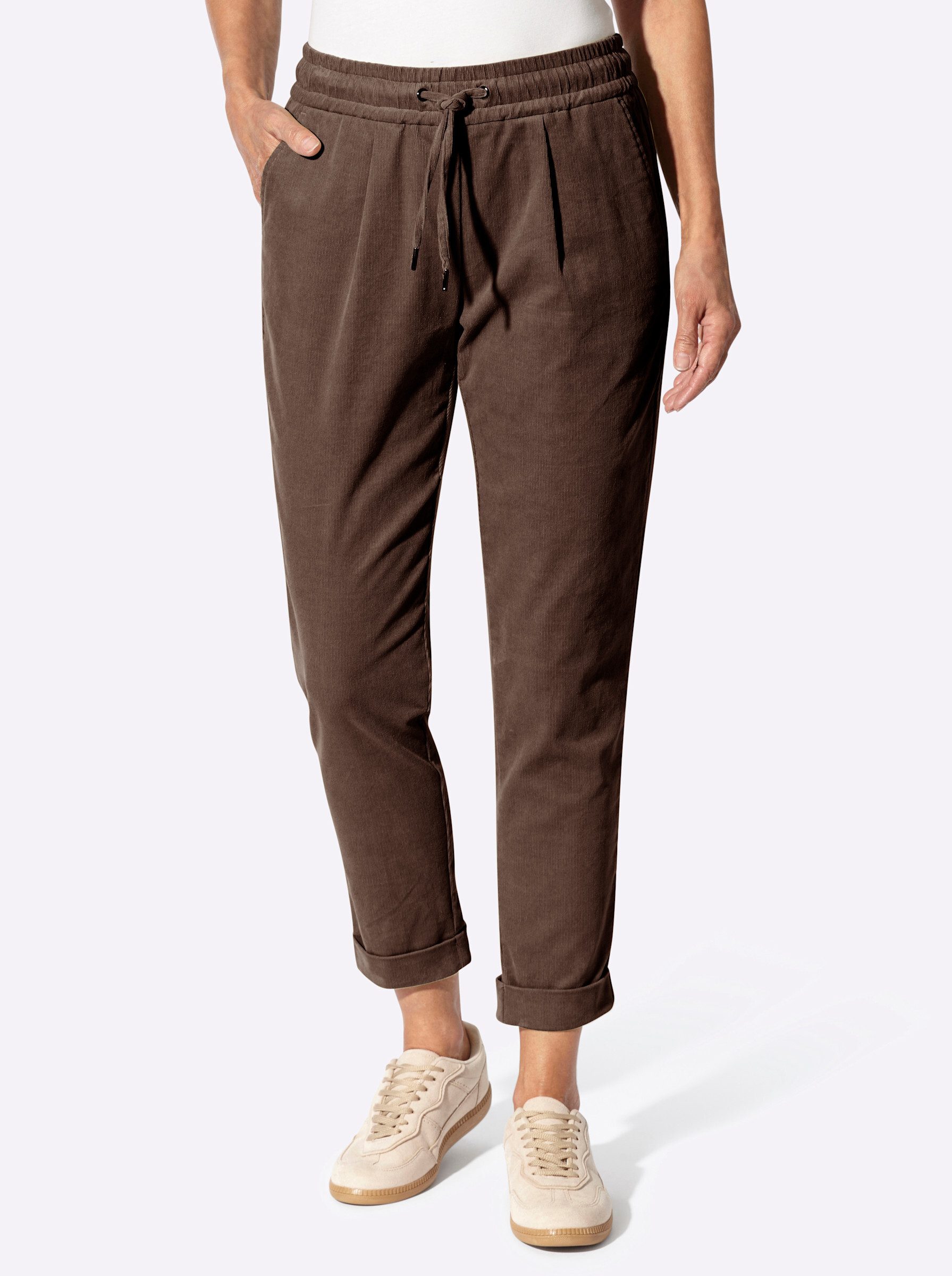 Witt Jerseyhose Cord-Hose komfortabel