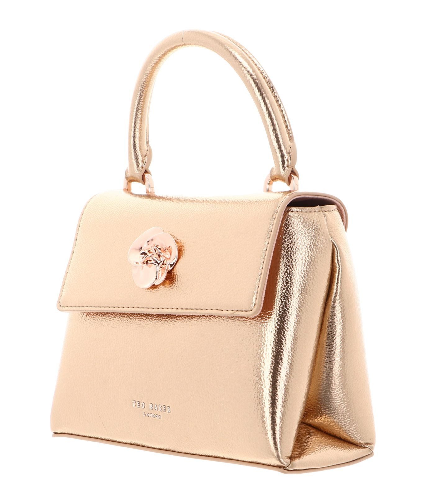 Ted Baker Umhängetasche Rosami Rose Detail Mini Metallic Top Handle Bag