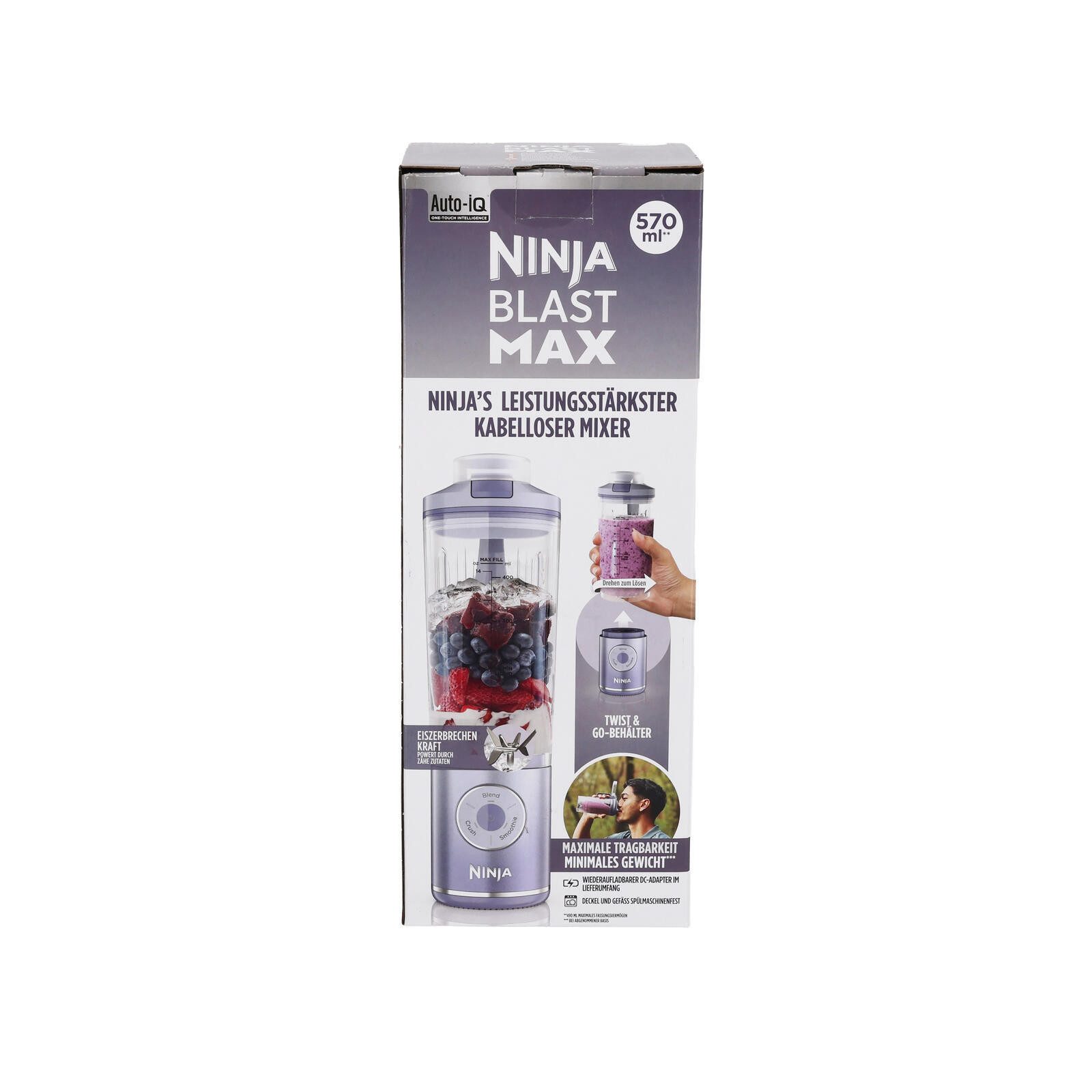 NINJA Handmixer Ninja Blast Max kabelloser Mixer Lila BC251EULD – Bild 3 von 3
