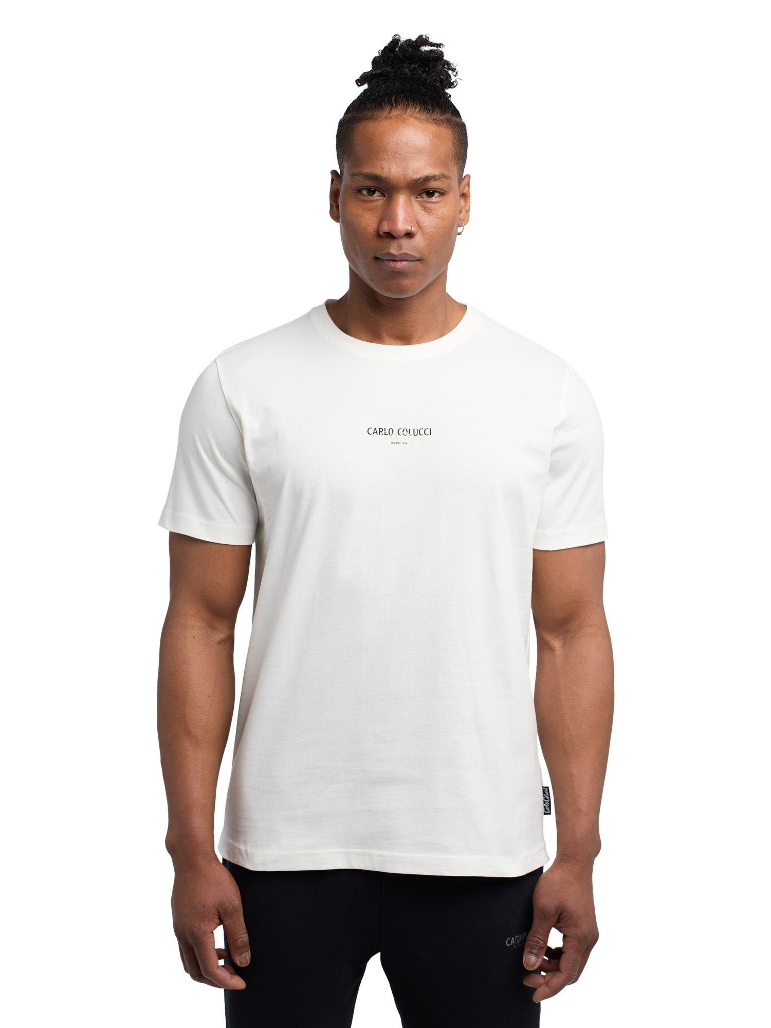 CARLO COLUCCI T-Shirt De Salvador Weiß