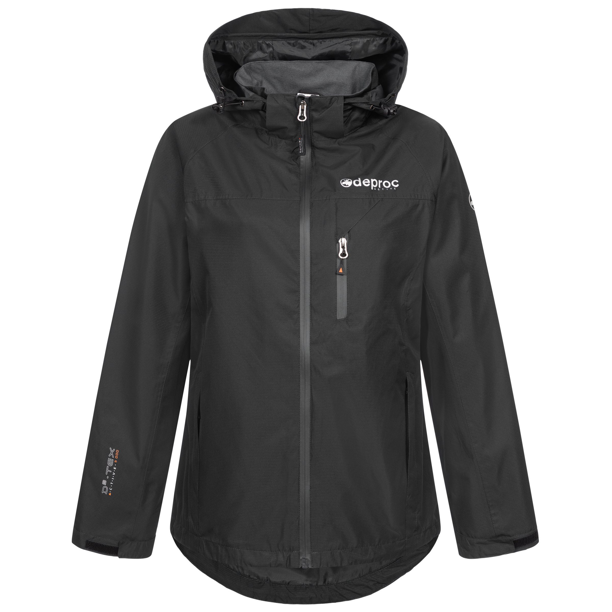 DEPROC Active Regenjacke DURELL NEW CS WOMEN auch in Großen Größen erhältlich. mit abnehmbarer Kapuze – Bild 5 von 5