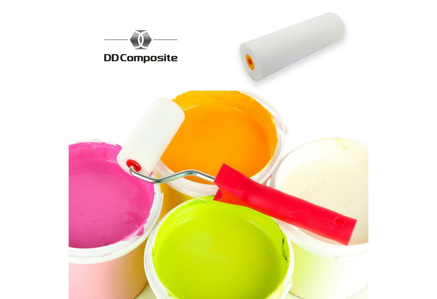 Thumbnail - DD Composite Farbwalze Moltoprenrolle Sets 110mm (10 Stück)