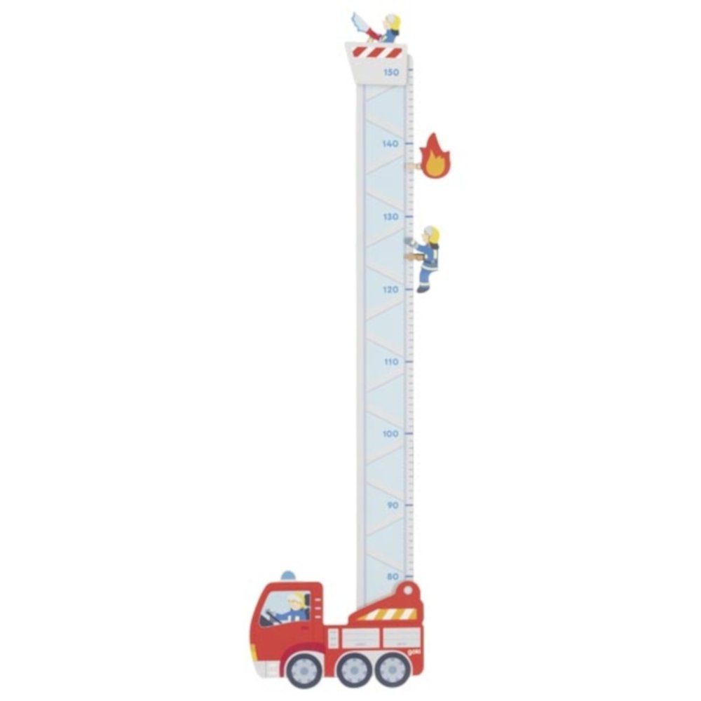 Gollnest & Kiesel Messlatte Messlatte Feuerwehr Meßlatte Kinderzimmer Metermaß 60707 (3-tlg), Zum aufhängen an die Wand