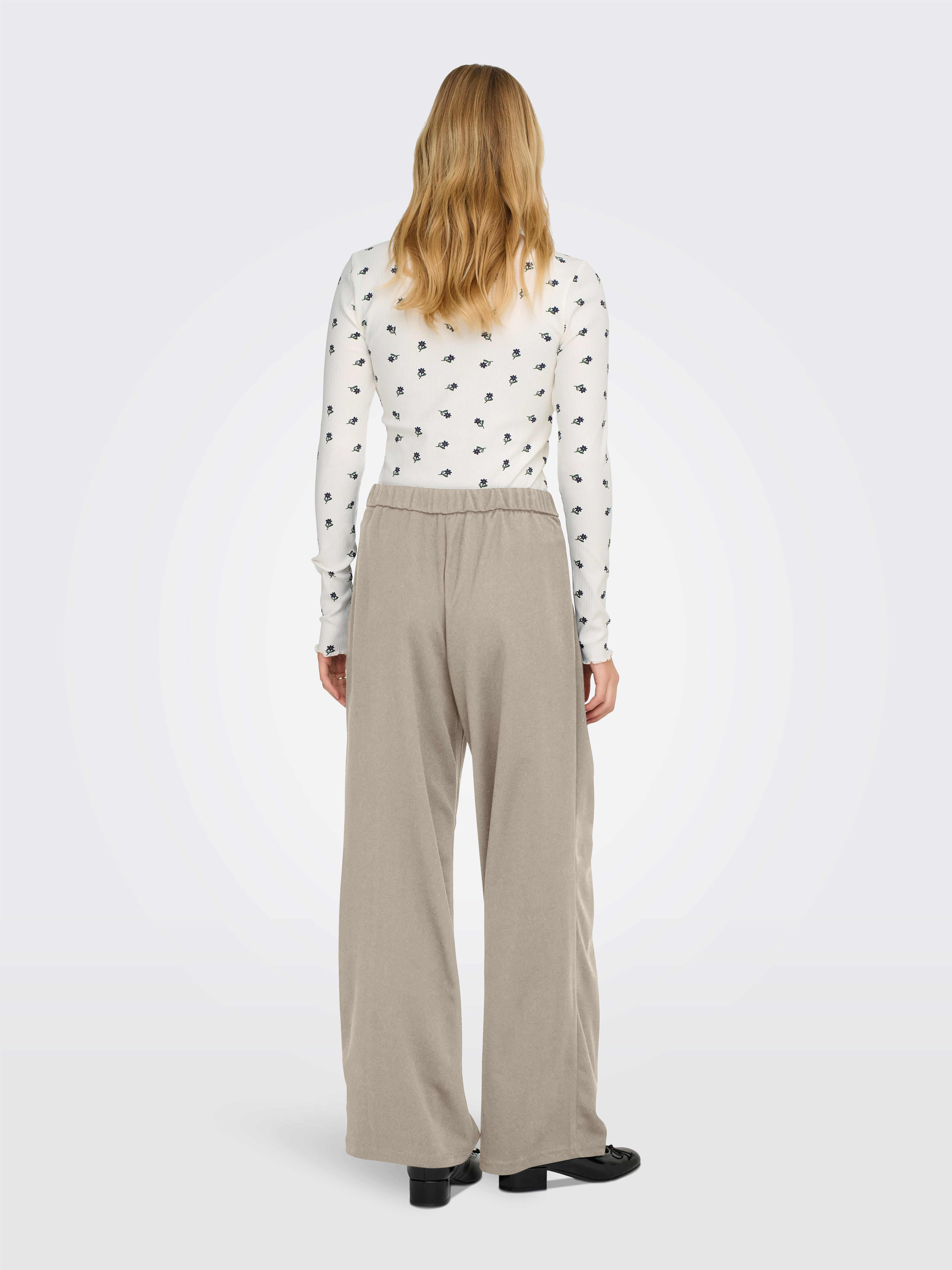 ONLY Anzughose ONLSANIA LIFE WIDE BUCKLE PANT JRS Materialmix