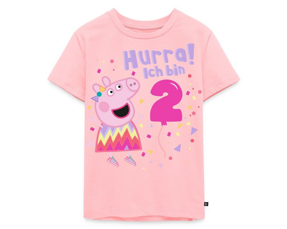 Spreadshirt T-Shirt Peppa Wutz Hurra Ich Bin 2 Jahre Kinder Premium T-Shirt (1-tlg)