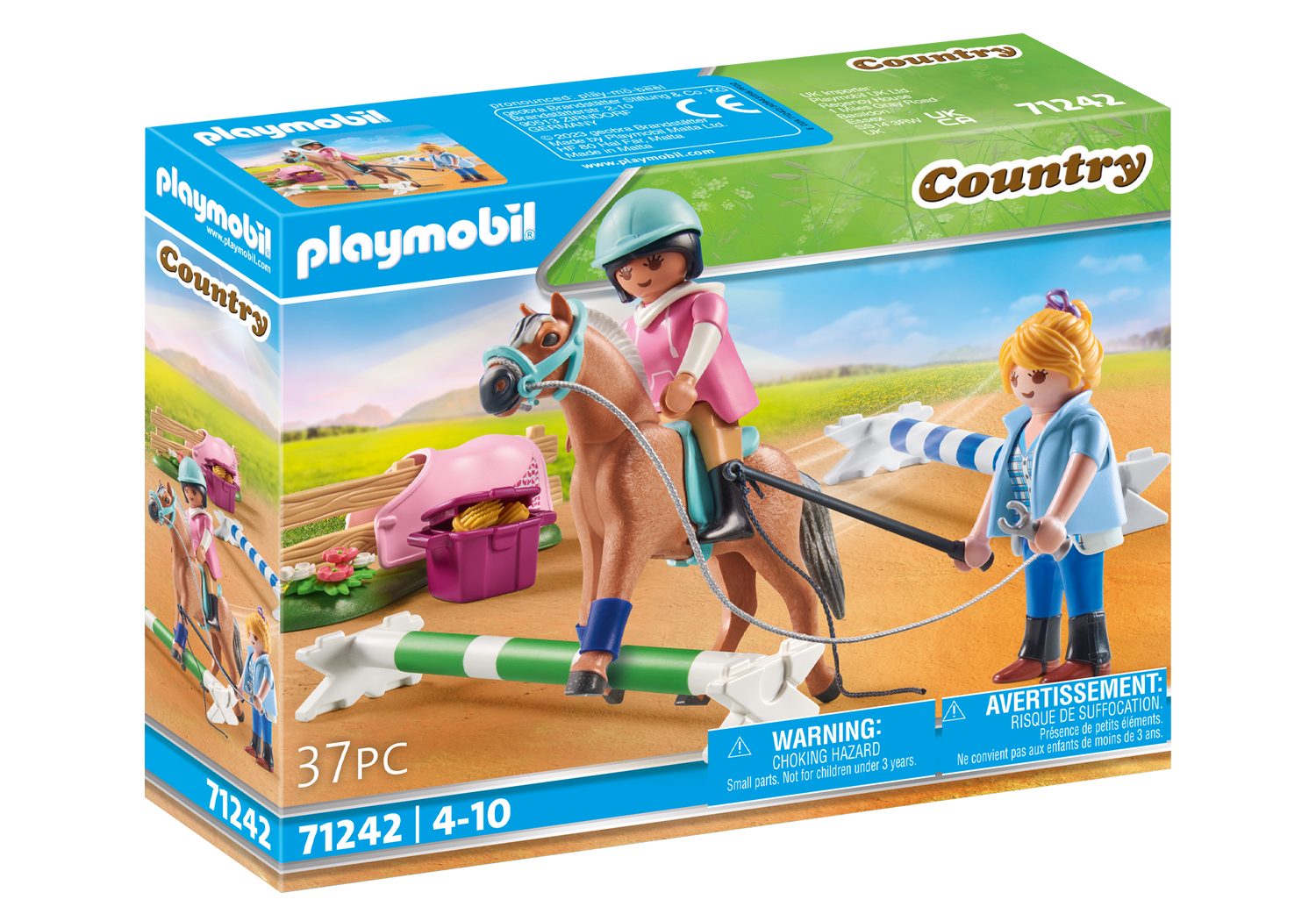 Playmobil® Country Reitunterricht Konstruktions-Spielset, (Reitunterricht), Made in Europe