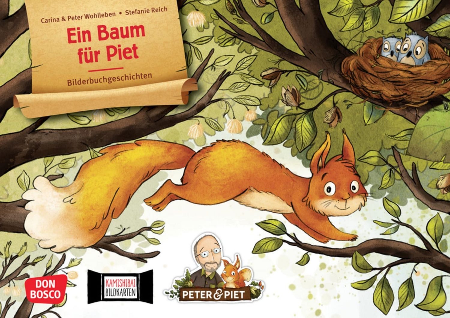 Ein Baum für Piet. Kamishibai-Bildkartenset / Carina Wohlleben, Peter Wohlleben