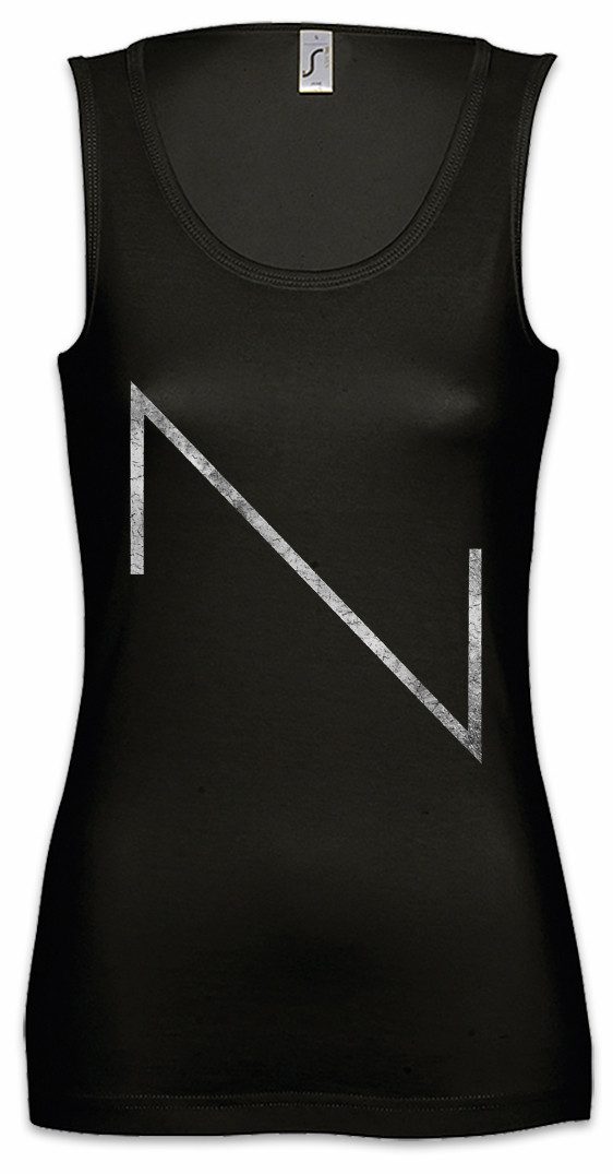 Urban Backwoods Tanktop Wave Sawtooth Ärmelloses Damen T-Shirt Synthesizer Electro Techno LFO Music DJ MC Elektro