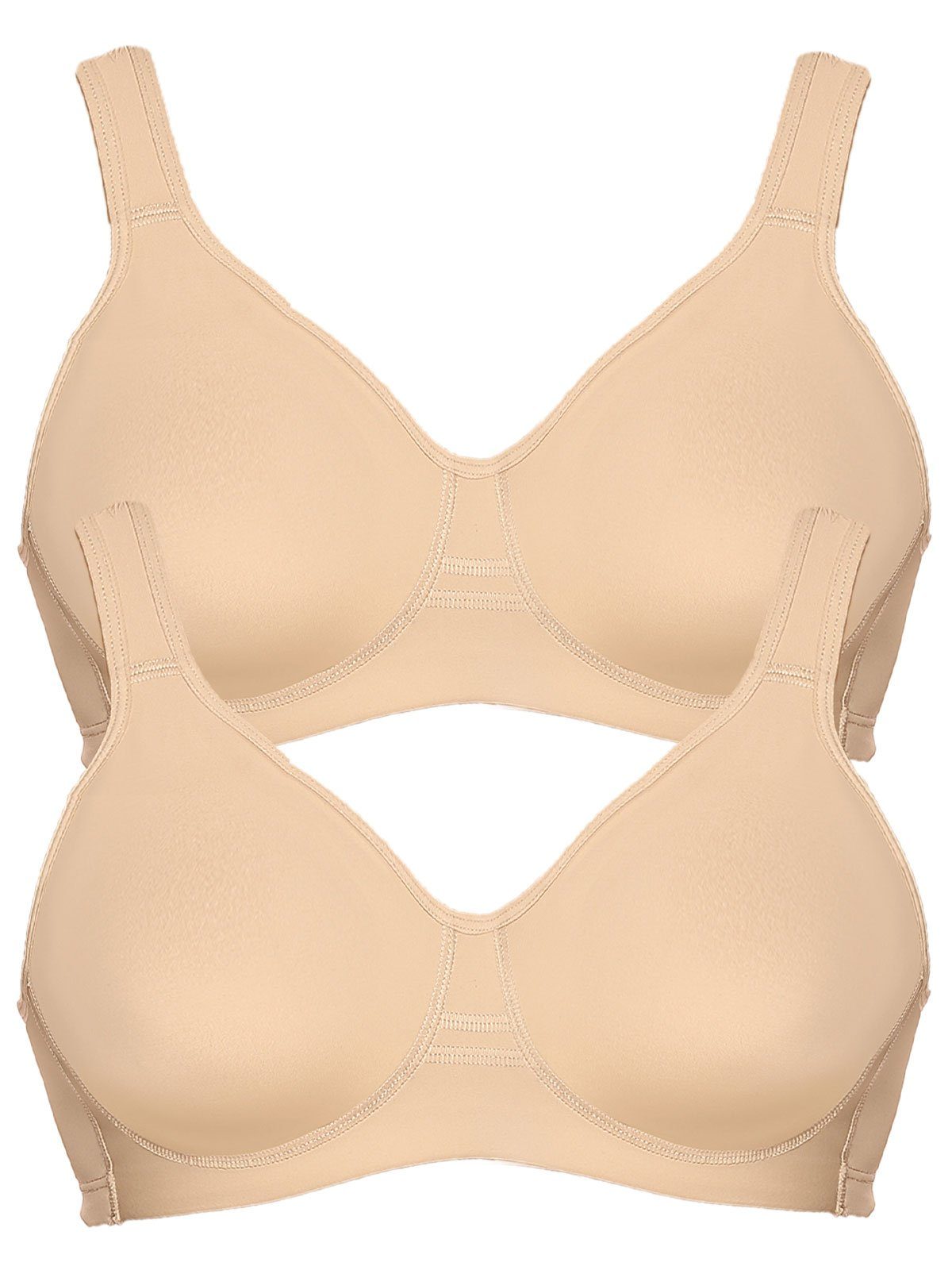 Viania Sport-BH 2er Pack Sport BH Workout (Spar-Set, 2-tlg) nahtlos günstig online kaufen