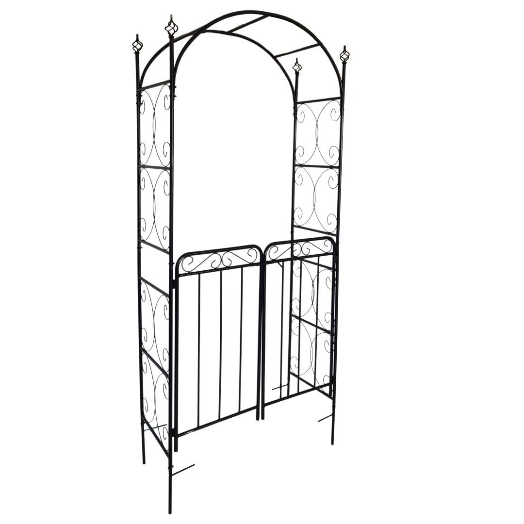 abc HOME Rosenbogen Gartentor, 2in1, mit Erdspießen, 217 cm H günstig online kaufen