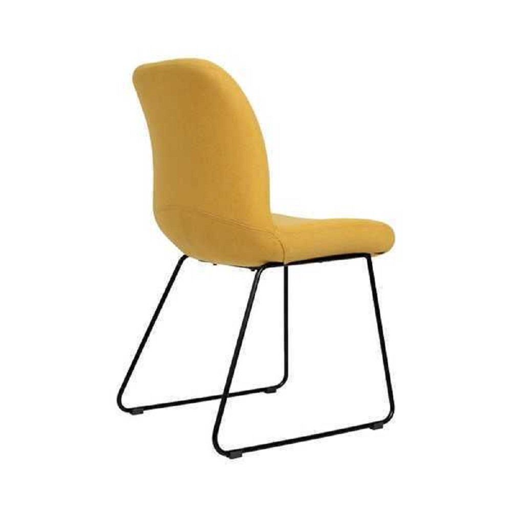 Möbel St), Stühle Europa Design Stuhl (1 Neu Esszimmer Bürostuhl Gelb JVmoebel Büro in Made Polster Luxus