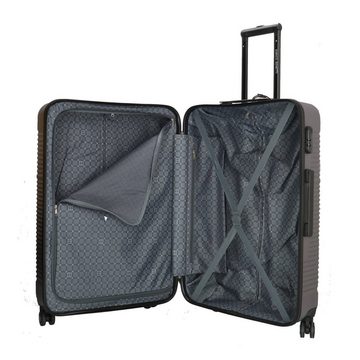 HTI-Living Koffer Koffer 70 cm Hartschalenkoffer, 4 Rollen, mit Rollen Teleskopgriff Zahlenschloss