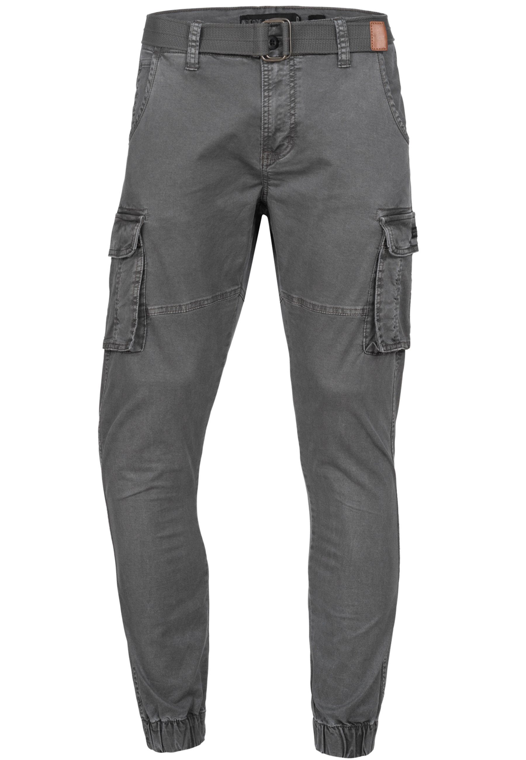 Indicode Cargohose Herren Kerr Cargo Hose Herrenhose aus elastischer Baumwo günstig online kaufen