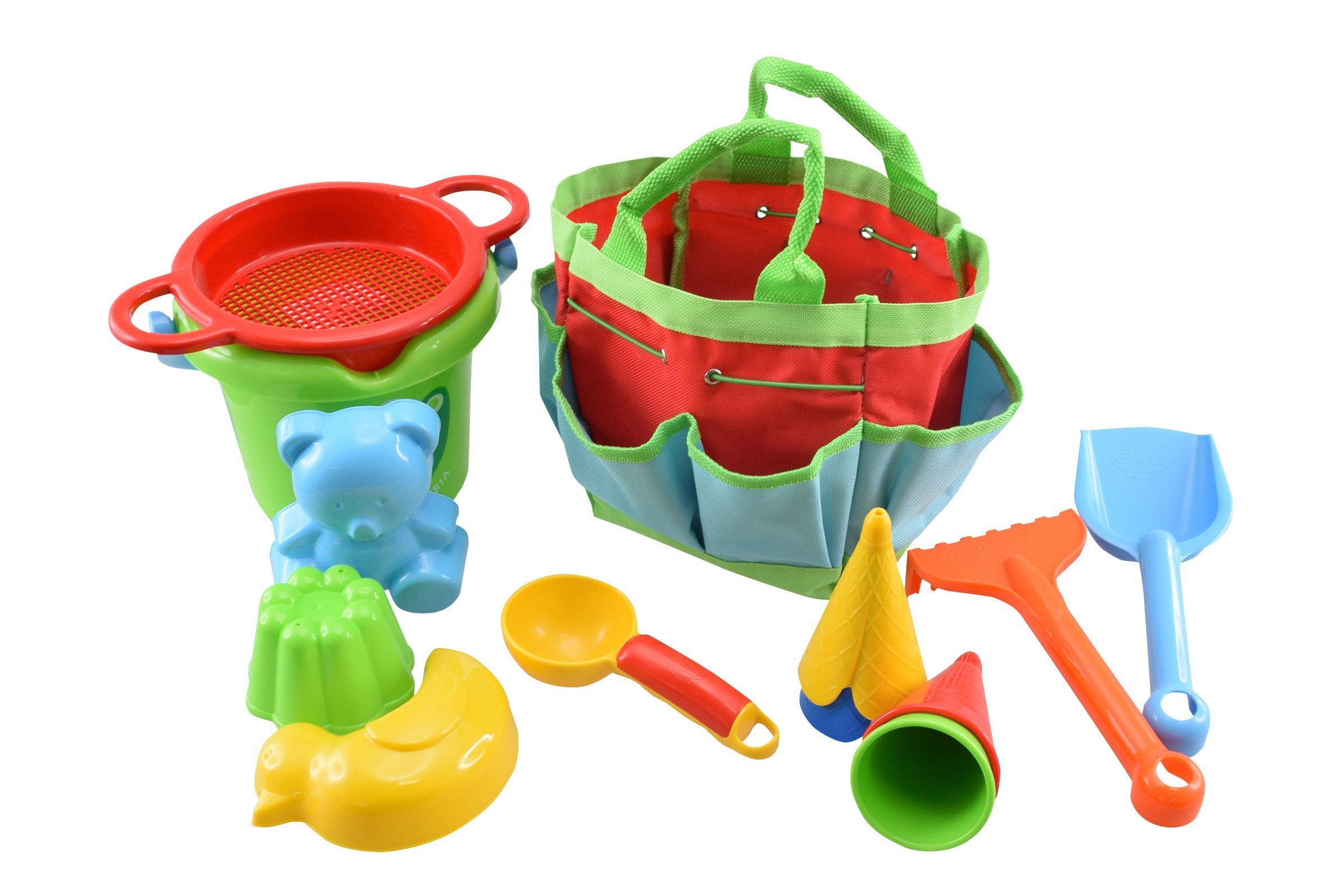 GOWI Sandform-Set Strand Set in Sortiertasche, (Set, 13-tlg), 13tlg