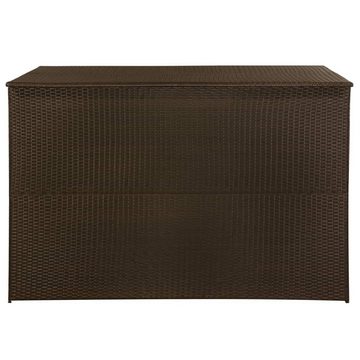 vidaXL Gartenbox Garden-Auflagenbox Braun 150x100x100 cm Poly Rattan