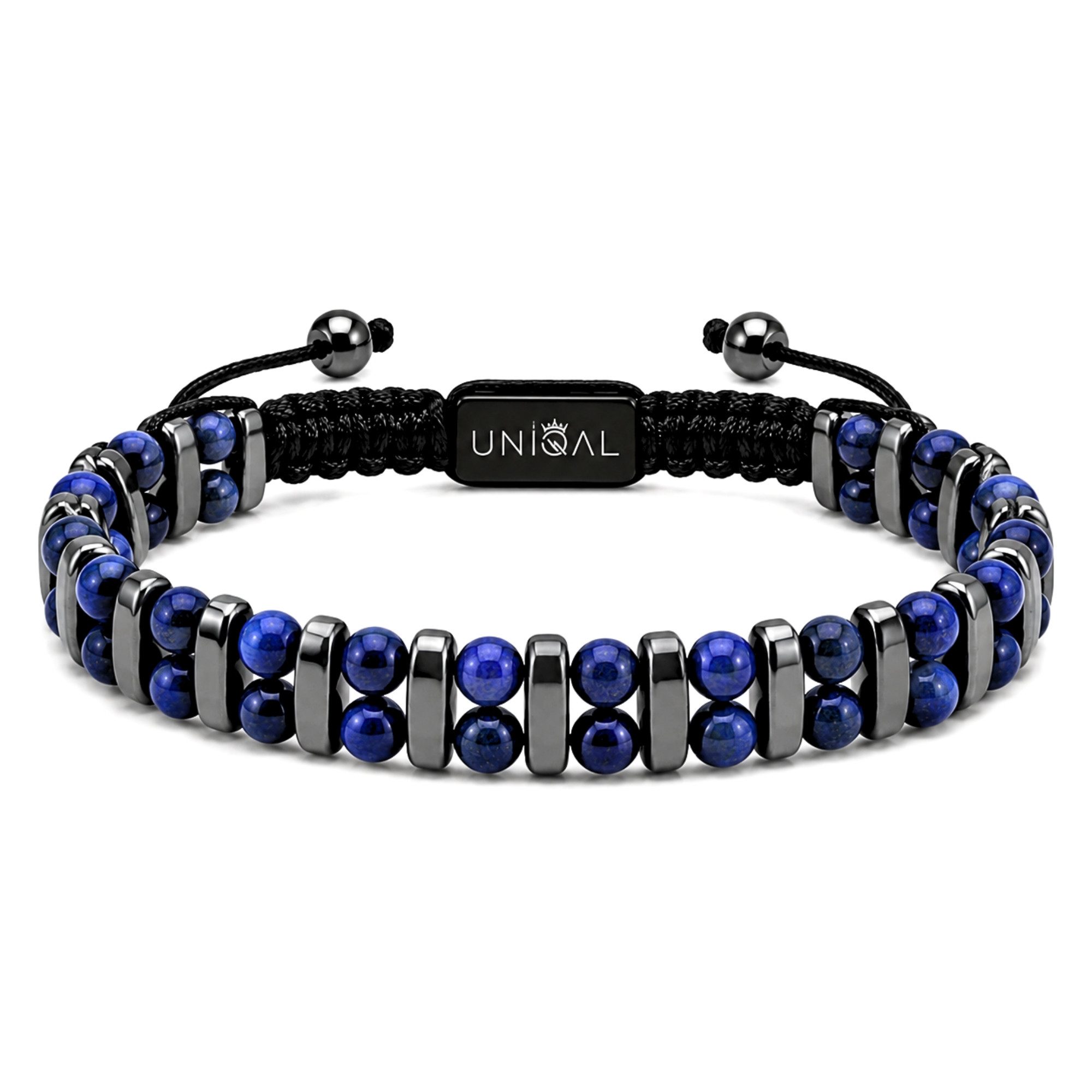 Armband DUO Naturstein & Edelstahl