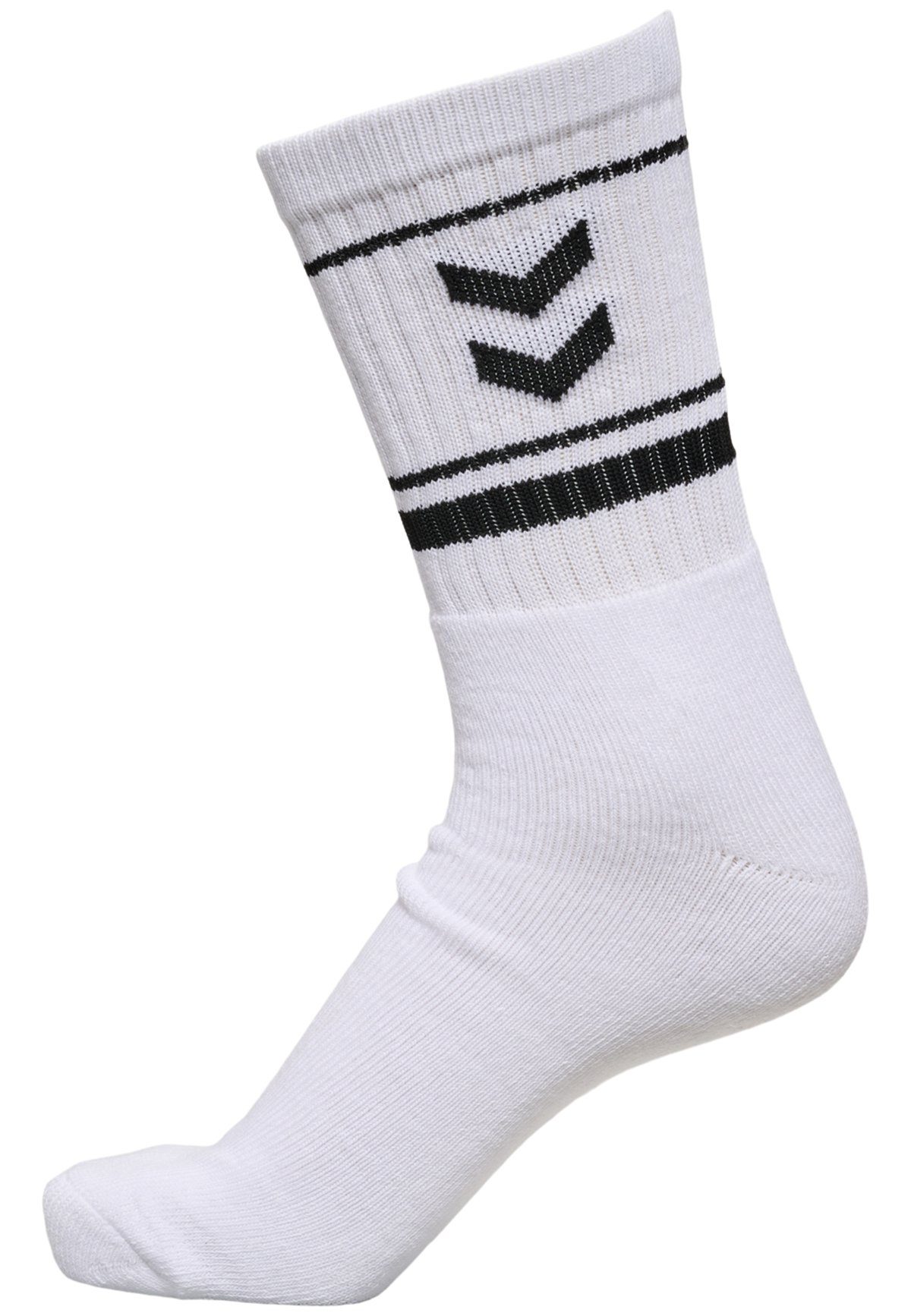 hummel Socken 6-er Set Sport Freizeit Basic Socken mit Logo für Damen (6-Paar, casual) GESTREIFTE SOCKEN
