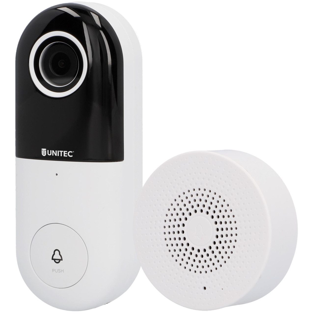 UNITEC Video-Türsprechanlage Unitec WIFI Türkamera Festverdrahtet inkl.