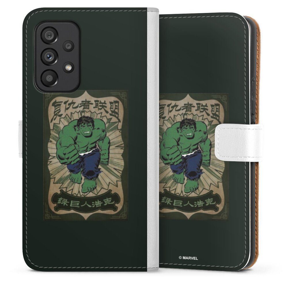 DeinDesign Handyhülle Marvel Hulk Offizielles Lizenzprodukt The Incredible Hulk, Samsung Galaxy A53 5G Hülle Handy Flip Case Wallet Cover