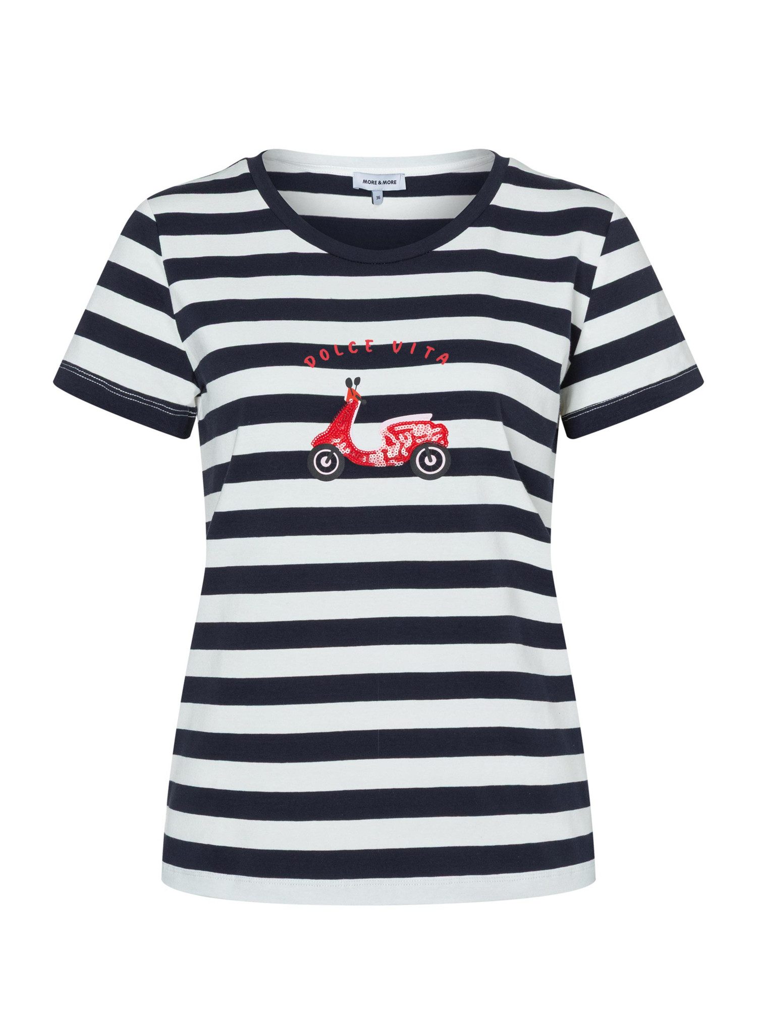 MORE&MORE Kurzarmshirt süßes, gestreiftes Kurzarmshirt, "Roller"