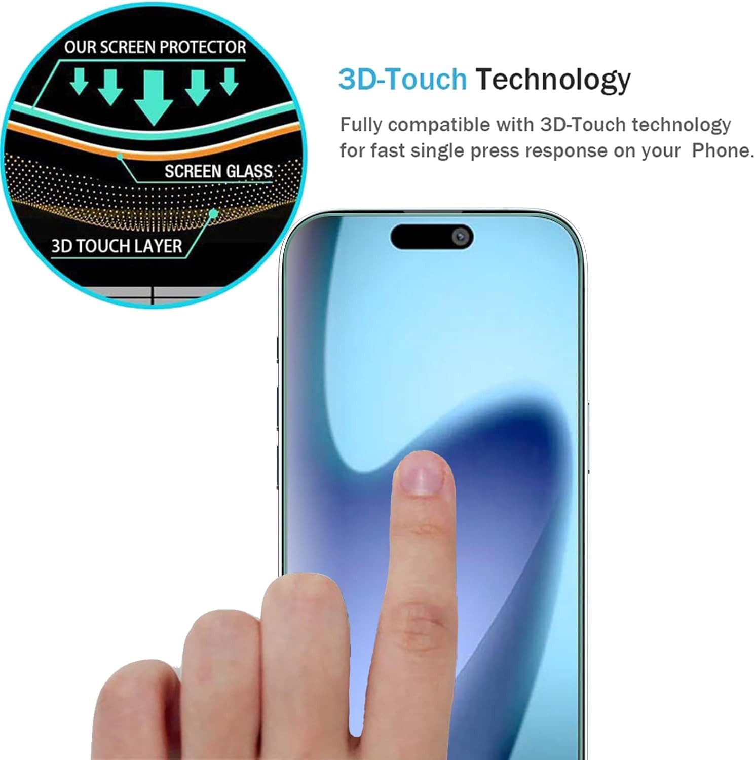 MSM Displayschutzglas 2X Schutzglas (Display + Kamera) für Apple iPhone 17 Air Panzerfolie – Bild 5 von 5