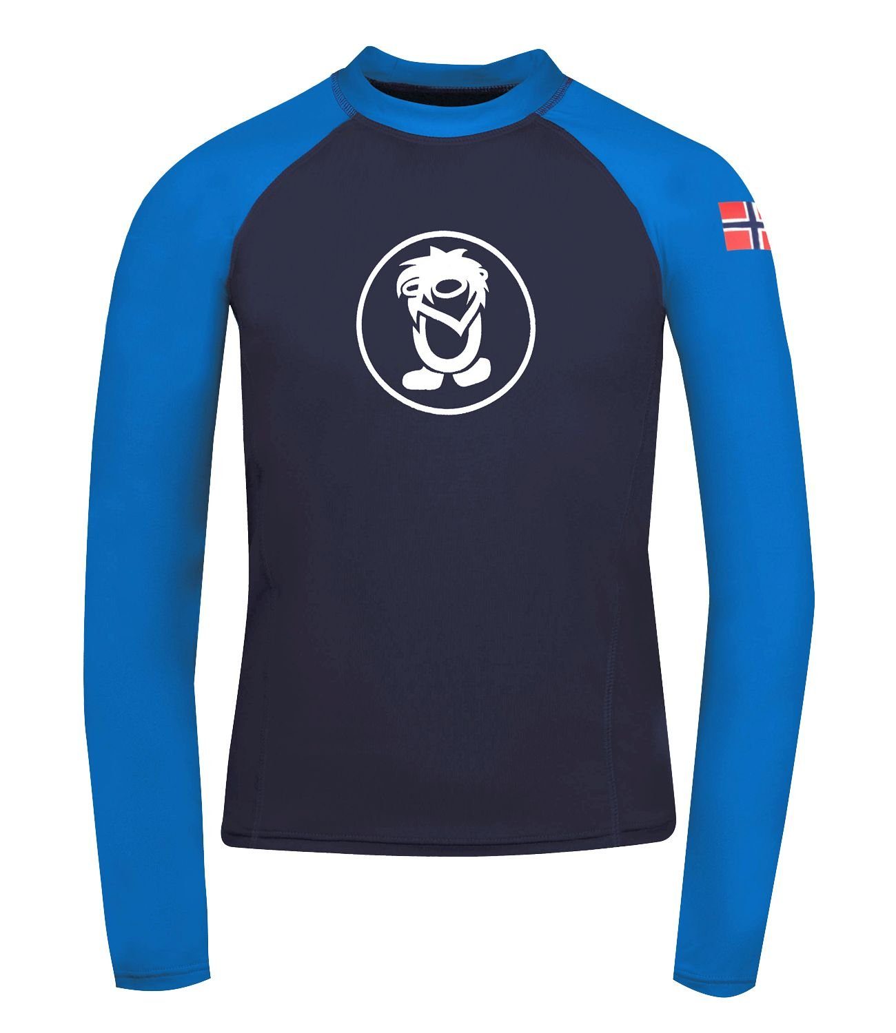 TROLLKIDS Longsleeve Kvalvika Marineblau / Mittelblau | Shirts