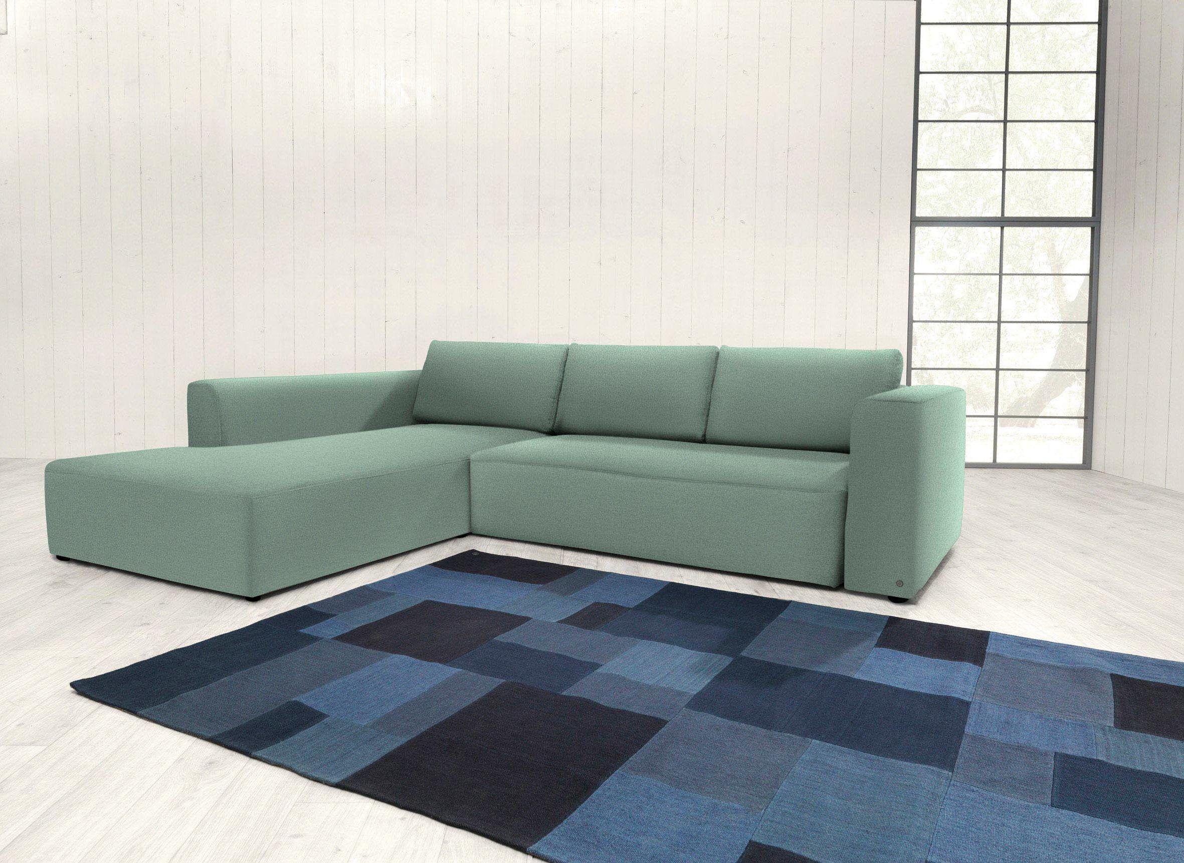 wahlweise COLORS der HOME Ecksofa Bettfunktion mit STYLE TOM aus HEAVEN COLLECTION, Bettkasten & TAILOR M,