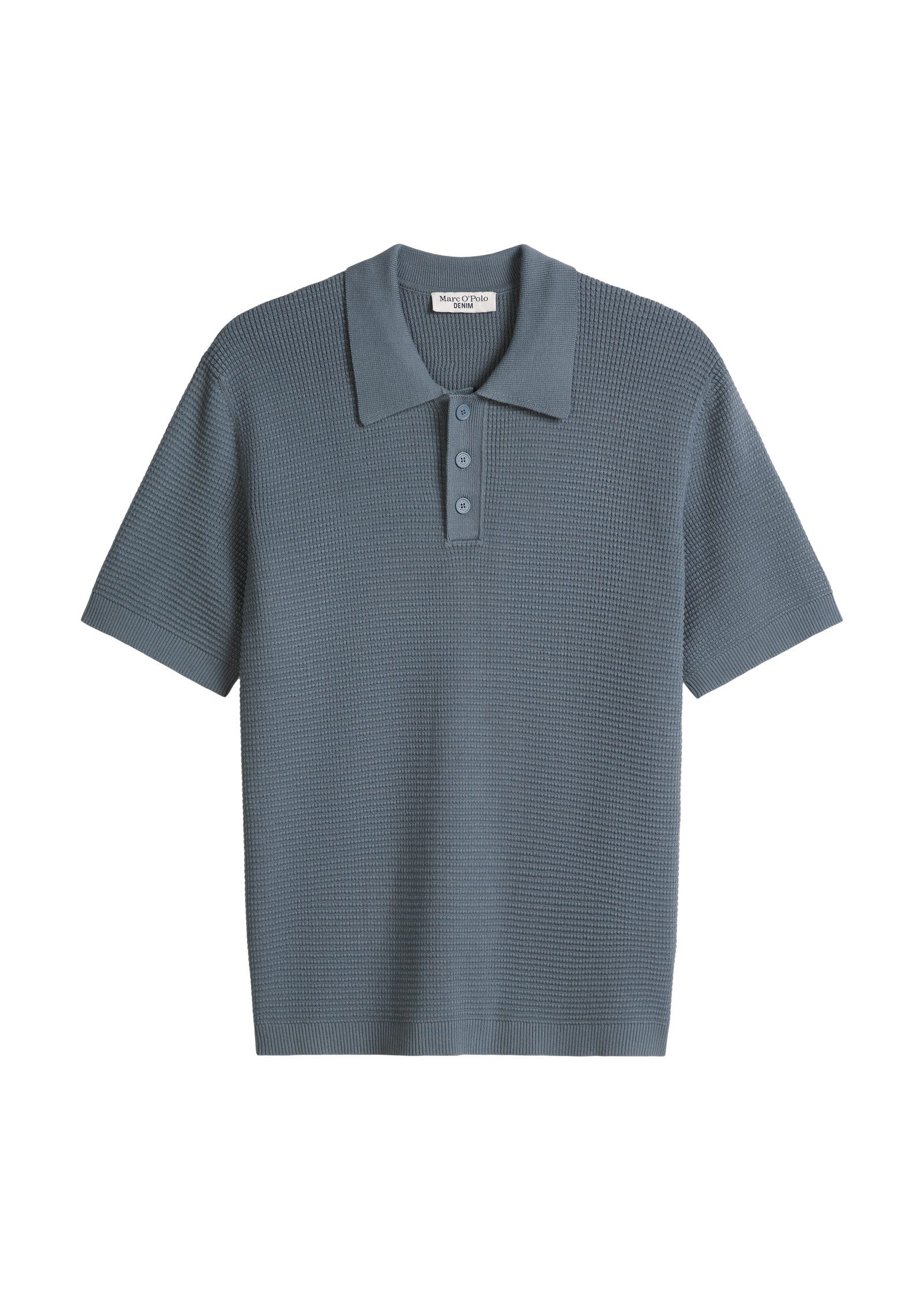 Marc O'Polo DENIM Poloshirt mit Waffelstruktur, regular fit – Bild 5 von 5