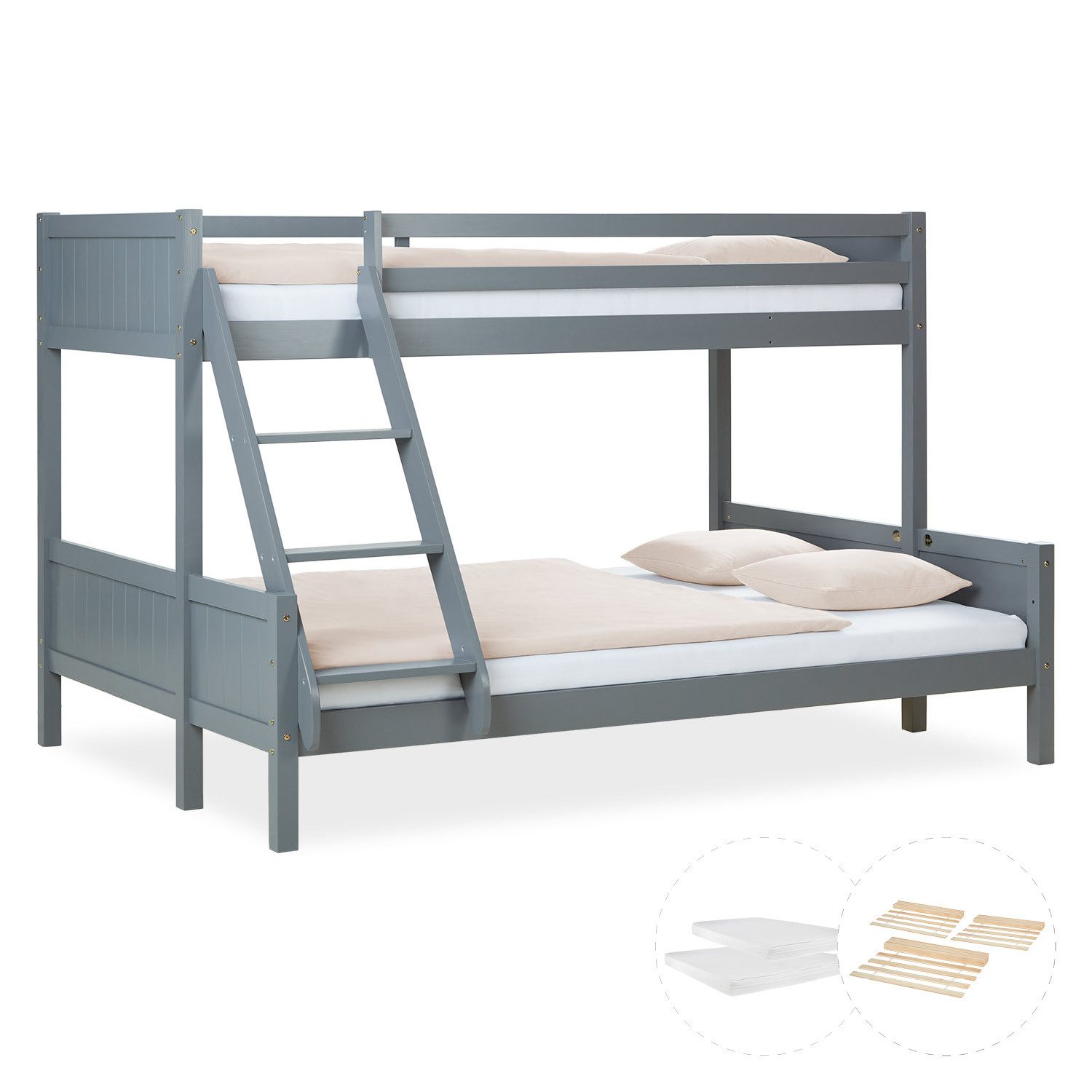 Homestyle4u Etagenbett 90x200 und 140x200 Kinderbett günstig online kaufen