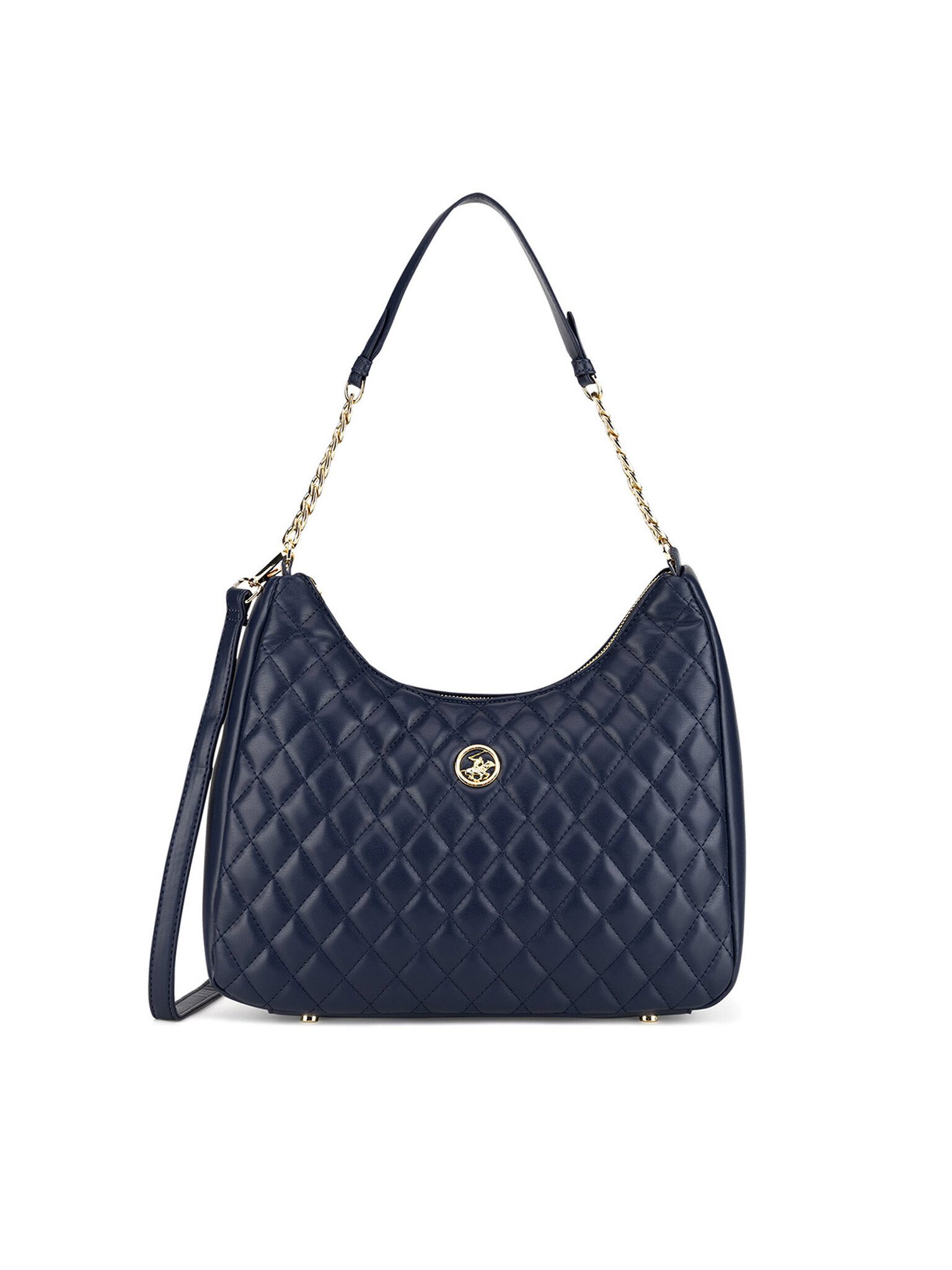 BEVERLY HILLS POLO CLUB Handtasche Beverly Hills Polo Club Damenhandtasche Marineblau BHPC-K-036-06