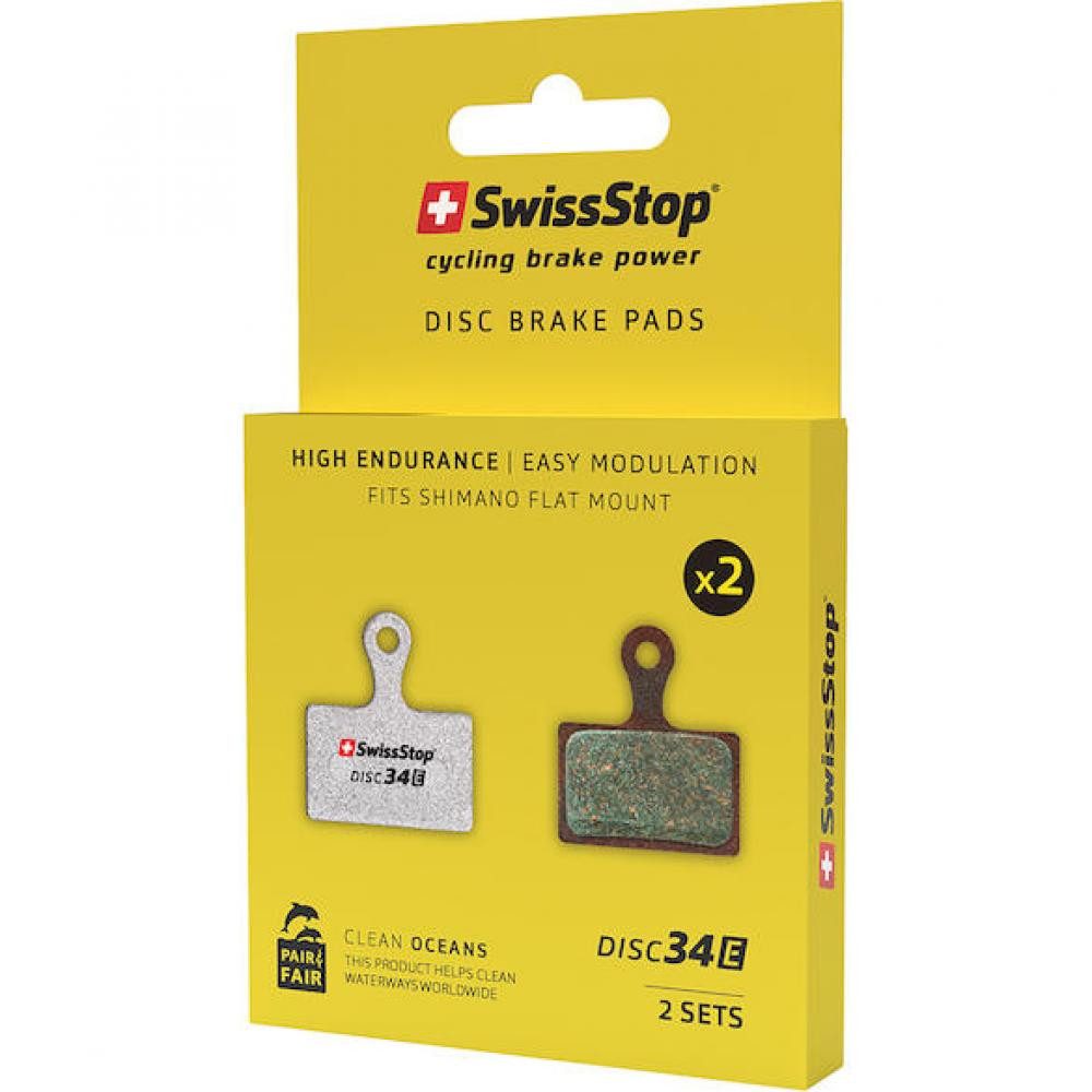 SwissStop Scheibenbremse Bremsbeläge SwissStop Disc 34 E Bremsbeläge 34 - leistungsstarke E-Bik