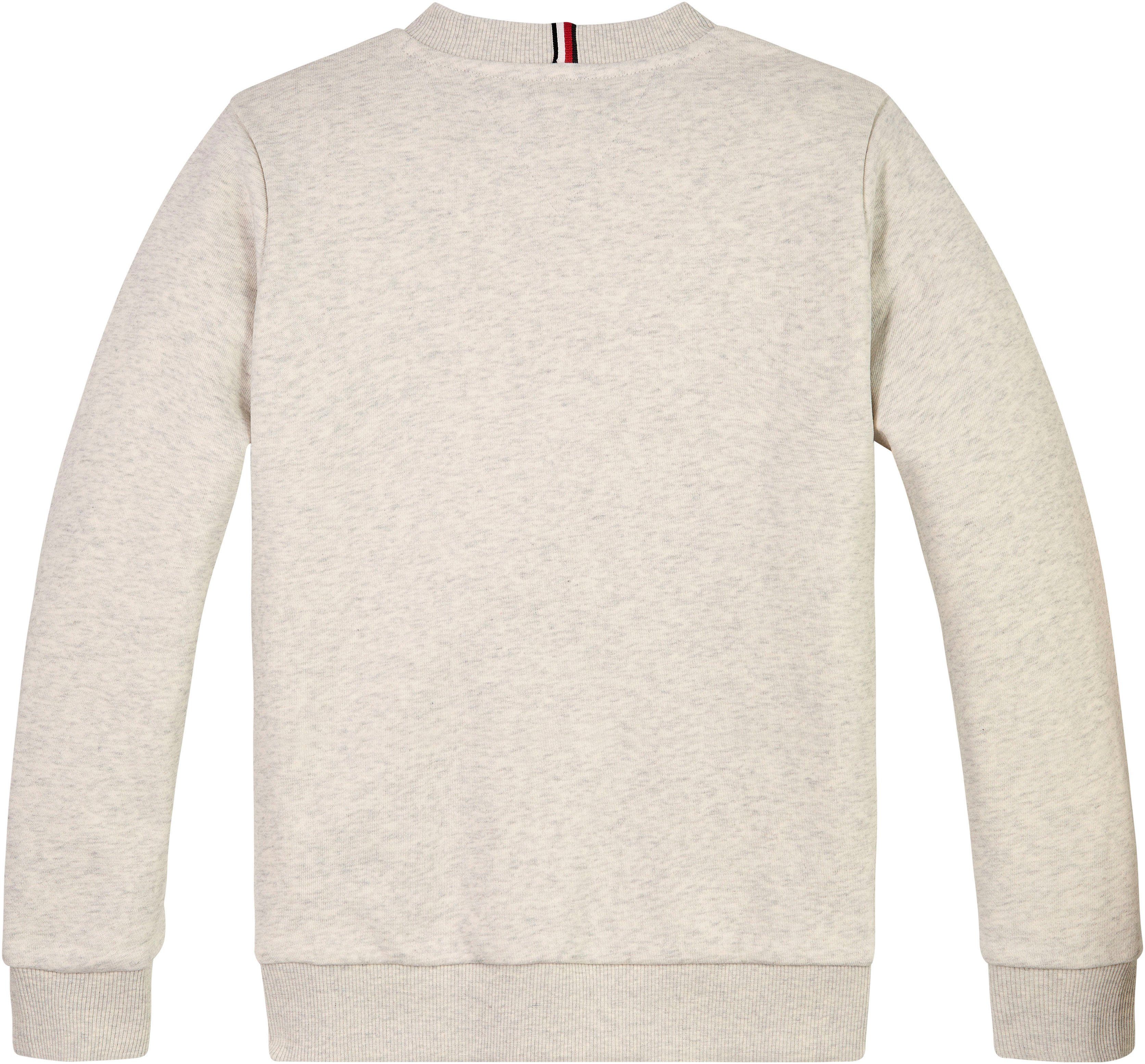 SWEATSHIRT Hilfiger Logo mit TH light LOGO großem Sweatshirt grey Tommy