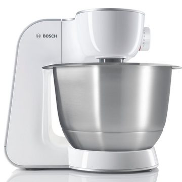 BOSCH Küchenmaschine CreationLine MUM58W20, 1000 W, 3,9 l Schüssel, vielseitig einsetzbar, Mixer, Durchlaufschnitzler, 3 Reibescheiben