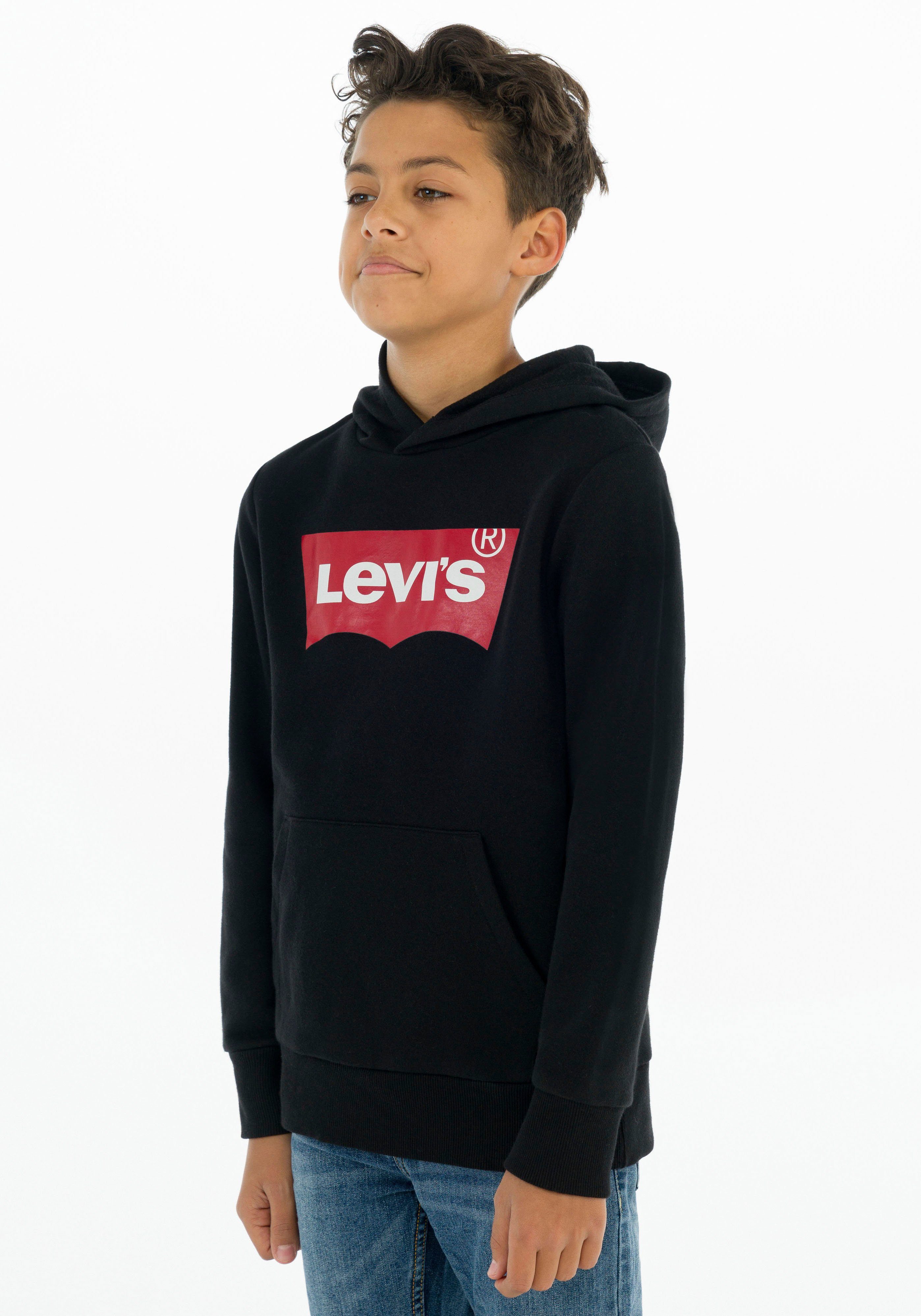 Kids black BATWING BOYS HOODIE Levi's® for Kapuzensweatshirt