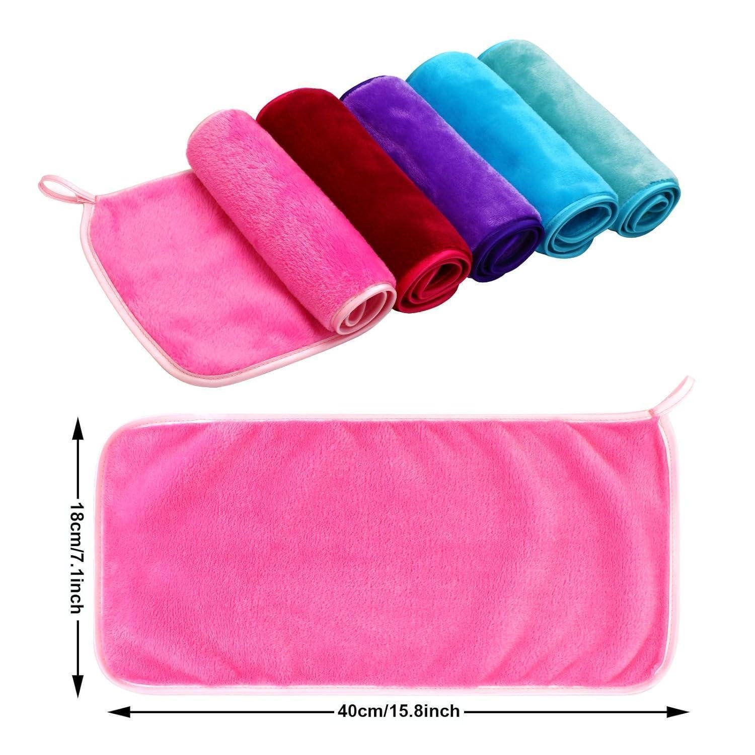 PHOGARY Gesichtsreinigungstücher Abschminktücher Mikrofaser 5er Pack, Make-Up Entferner