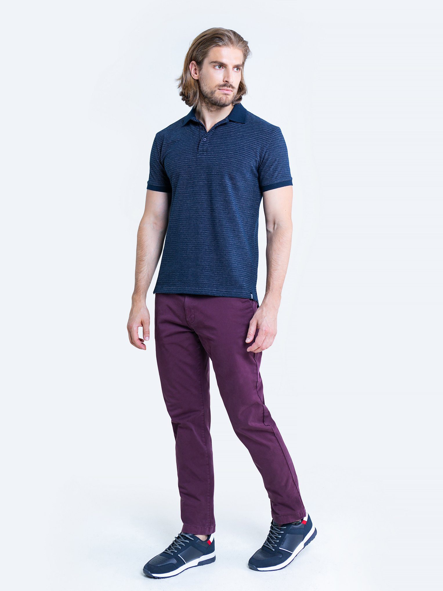 BIG STAR Slim-fit-Jeans HEKTOR (1-tlg) dunkelrot