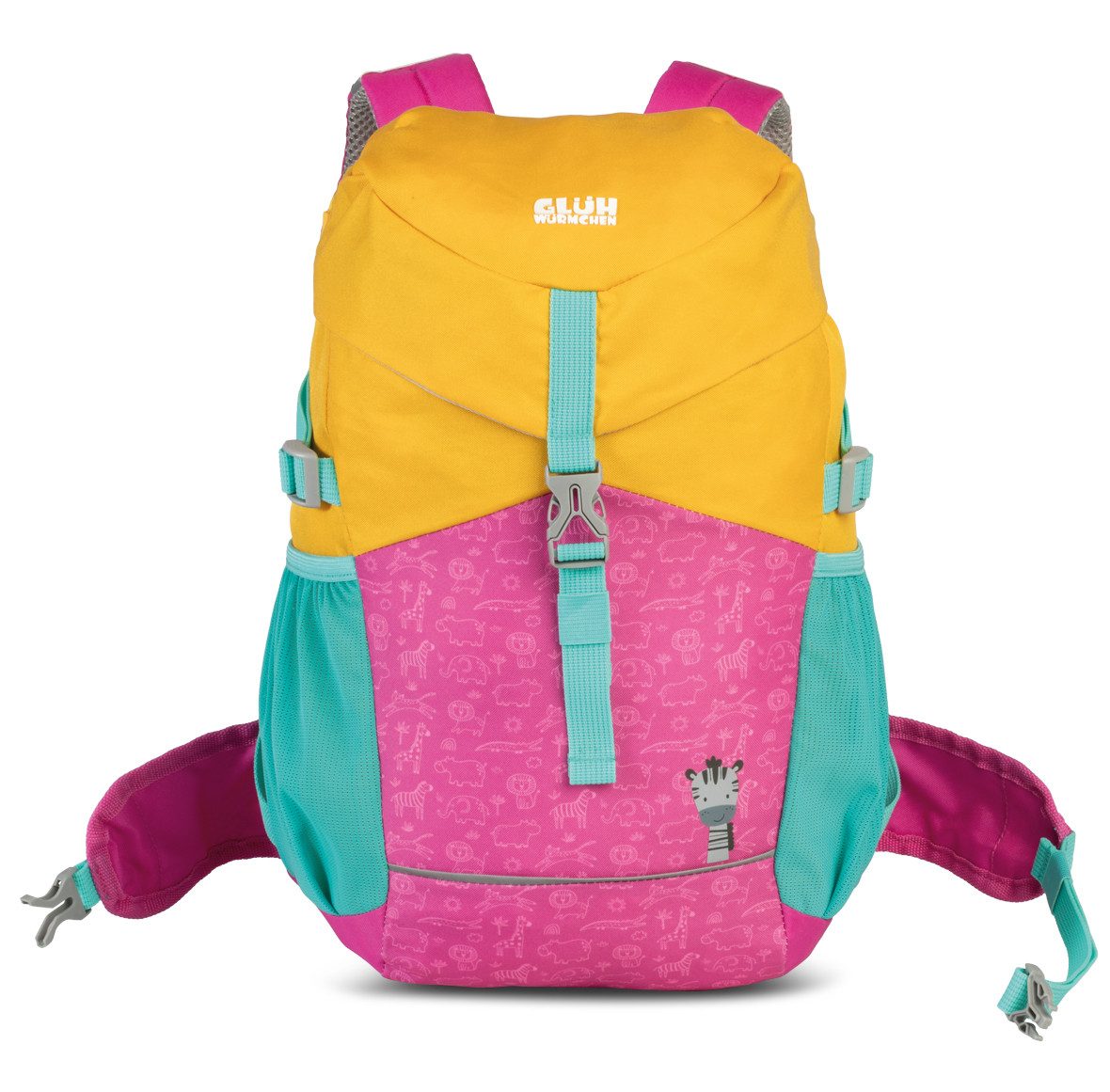 fabrizio® Kinderrucksack Fabrizio Kinderrucksack bunt mit reflektierenden Details