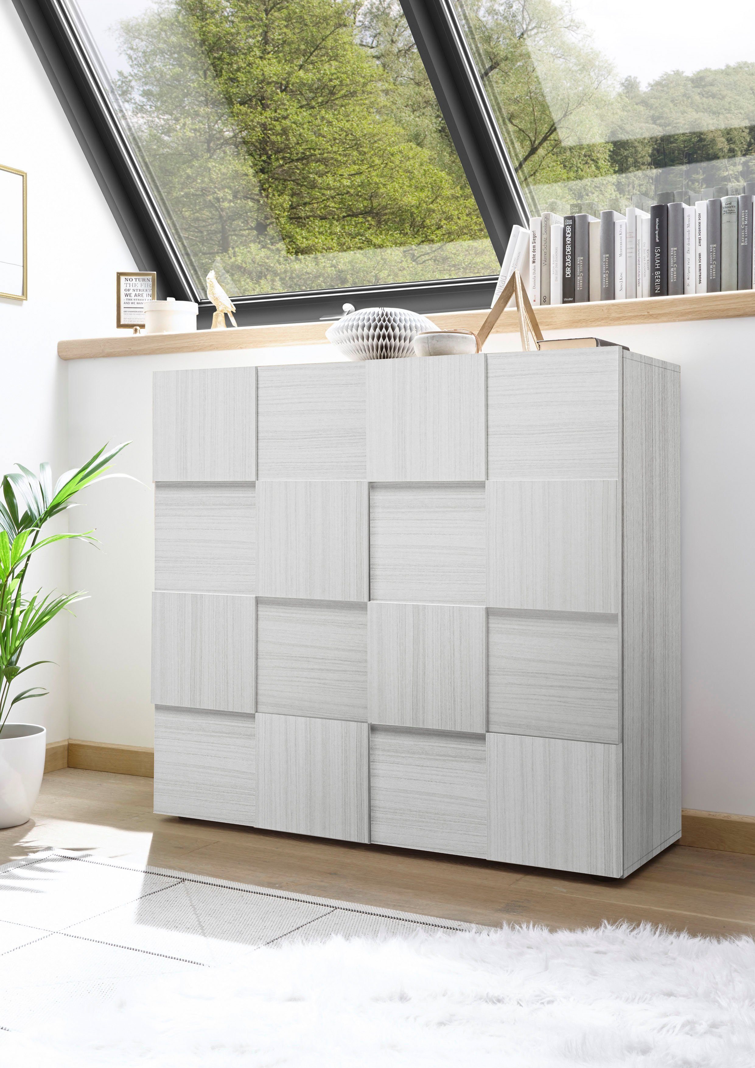 INOSIGN Highboard Dama Höhe 111 cm, Breite 121 cm, Kommode 2 Türen, Hochkom günstig online kaufen