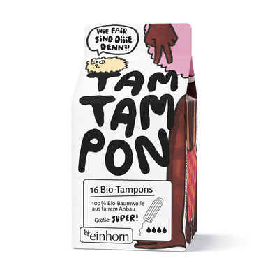 einhorn Einlage einhorn Bio-Tampons TamTampons super 16 Stück, fair produziert
