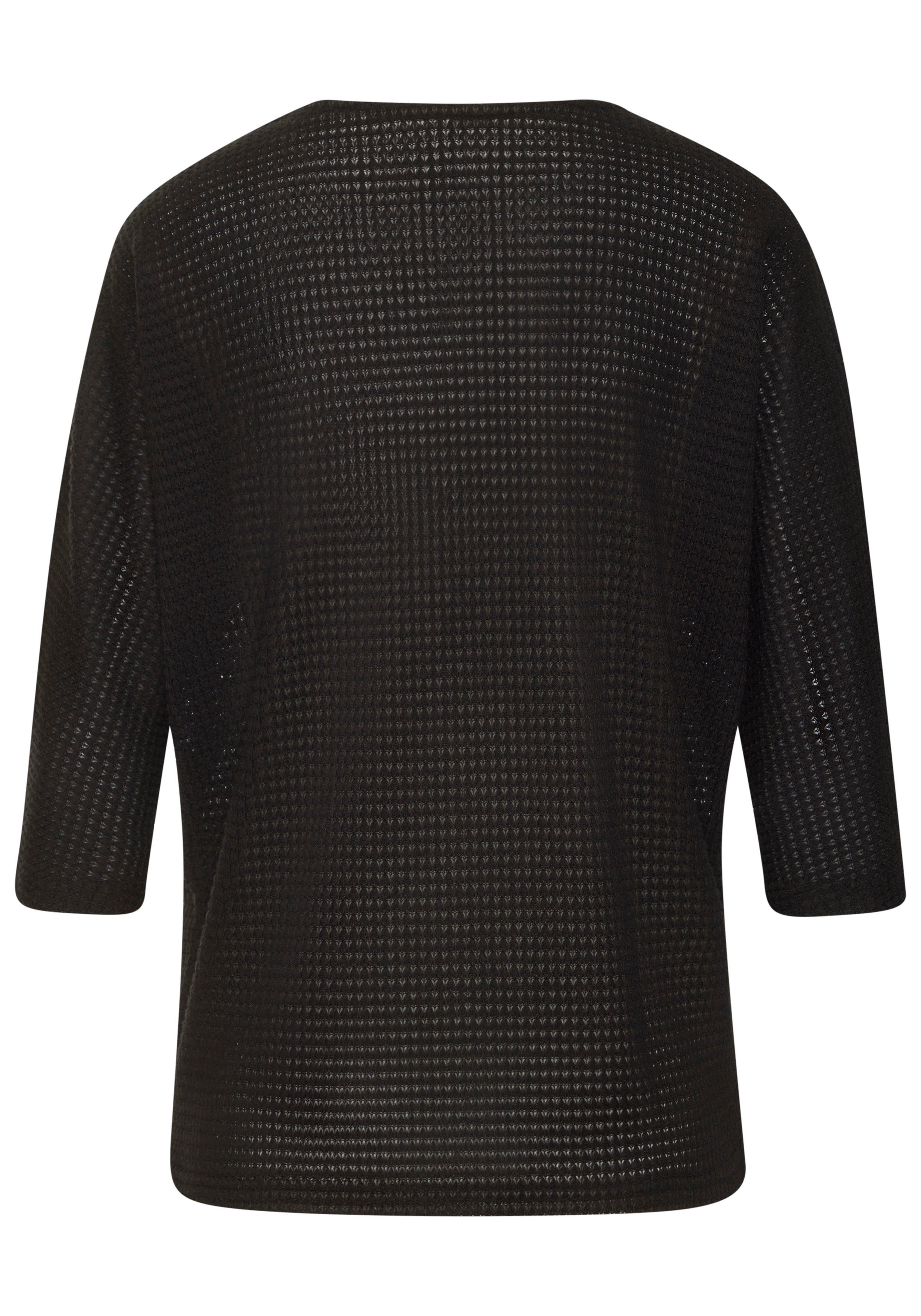Vivance by Lascana 3/4-Arm-Shirt mit sommerlicher Waffelstruktur aus bügelfreier Strickqualität