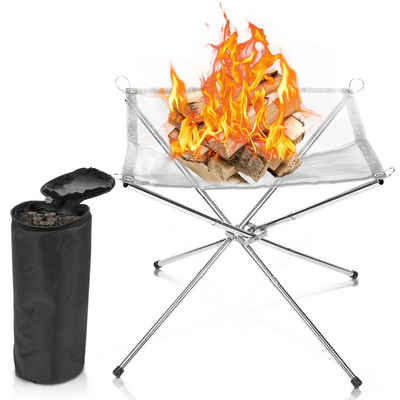 Klappbare Feuerstelle Mesh Firepit Stand Outdoor Camping Patio Barbecue Kit. 