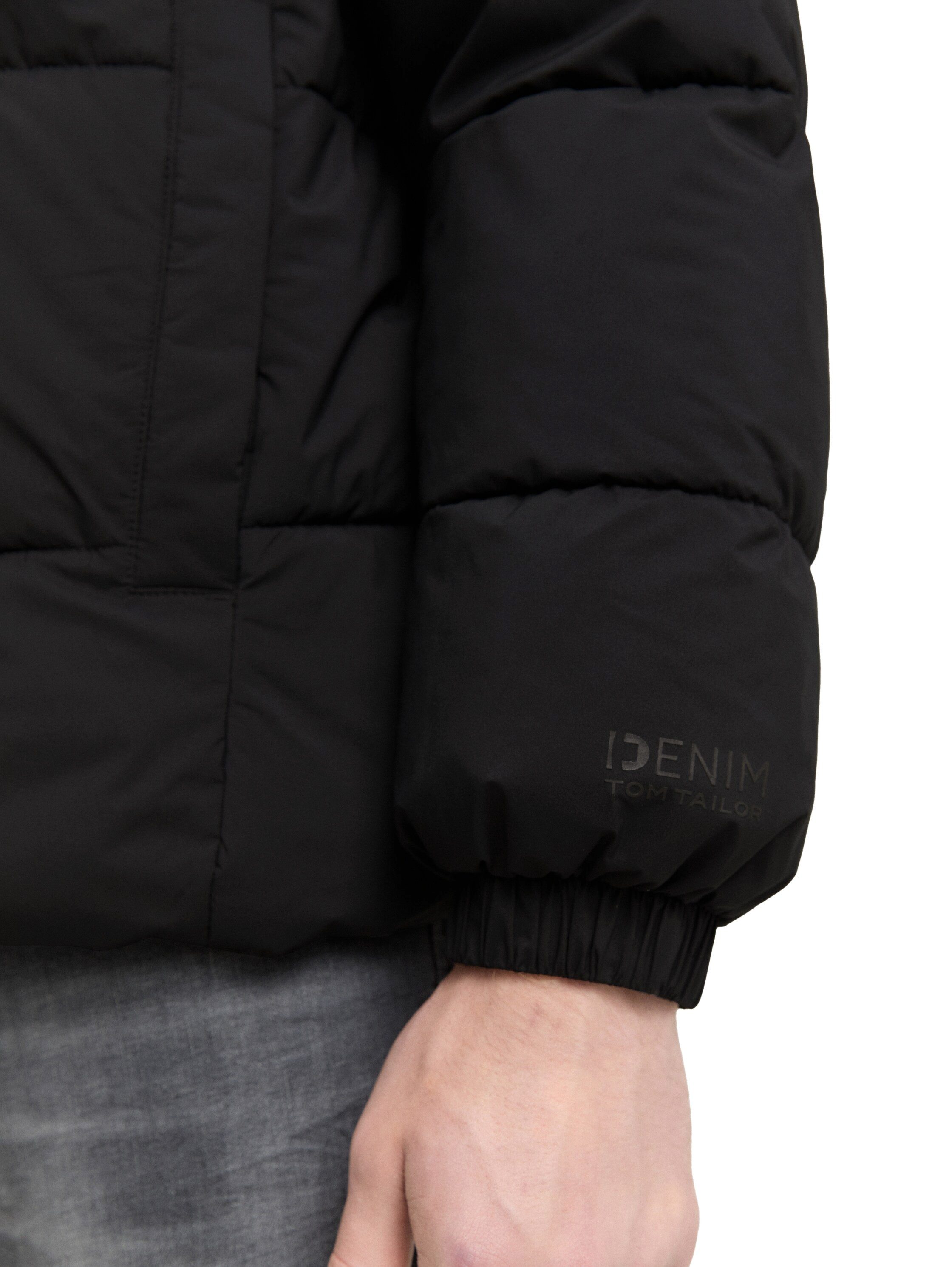 TOM TAILOR Denim Steppjacke mit Kapuze