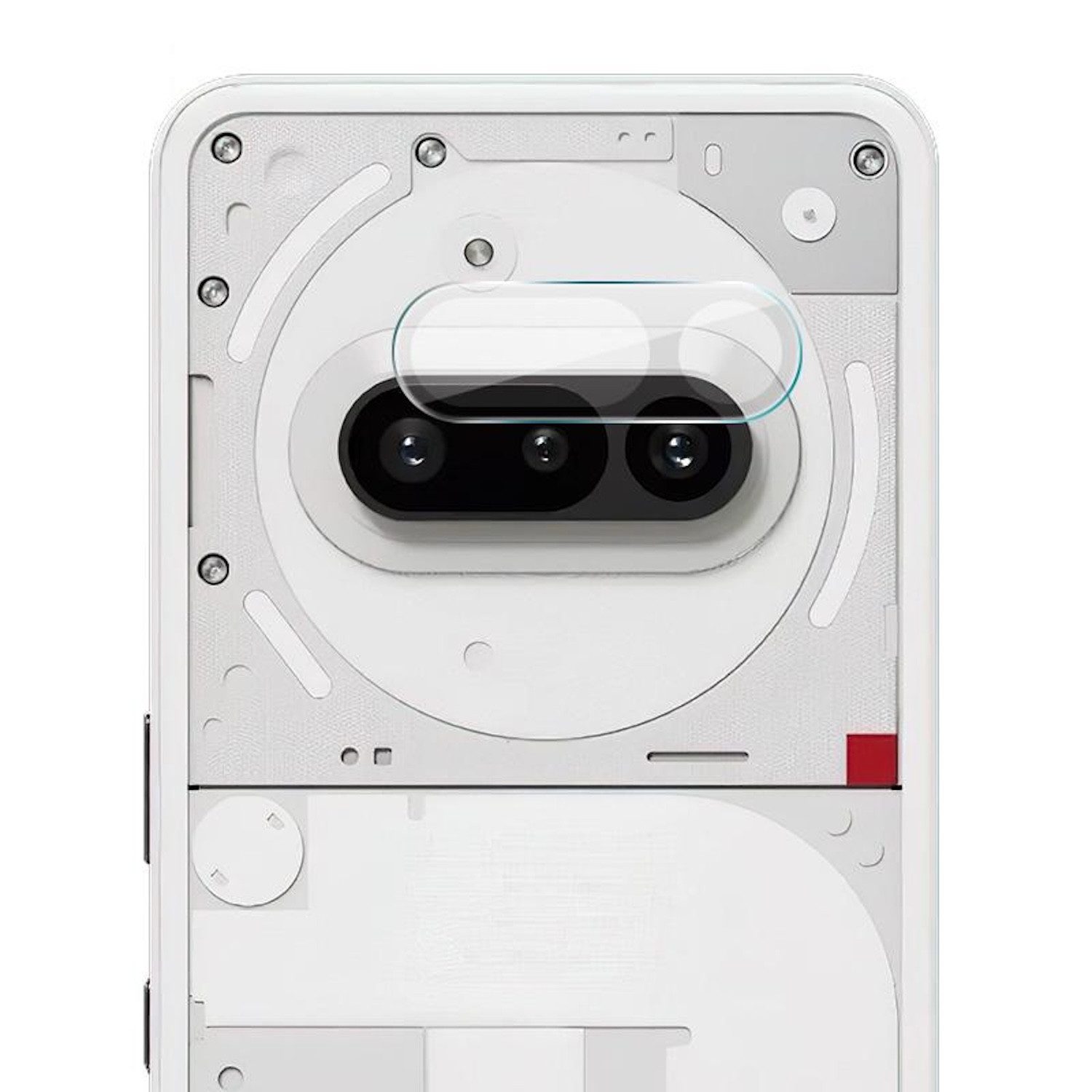 Wigento Handyhülle Für Nothing Phone 3a Schutz Hart Glas Kamera Linsen Komplettschutz, 9H Glas, HD-Klarheit, kratzfest